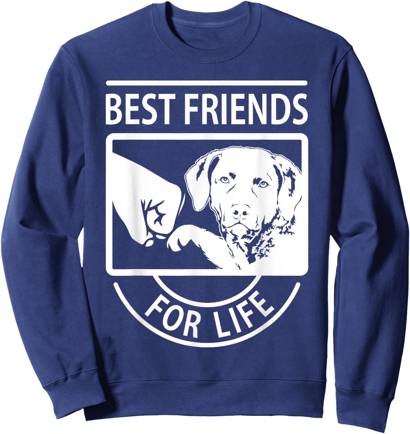 Chesapeake Bay Retriever Best Friend For Life Sweatshirt - Sweatshirt | Navy