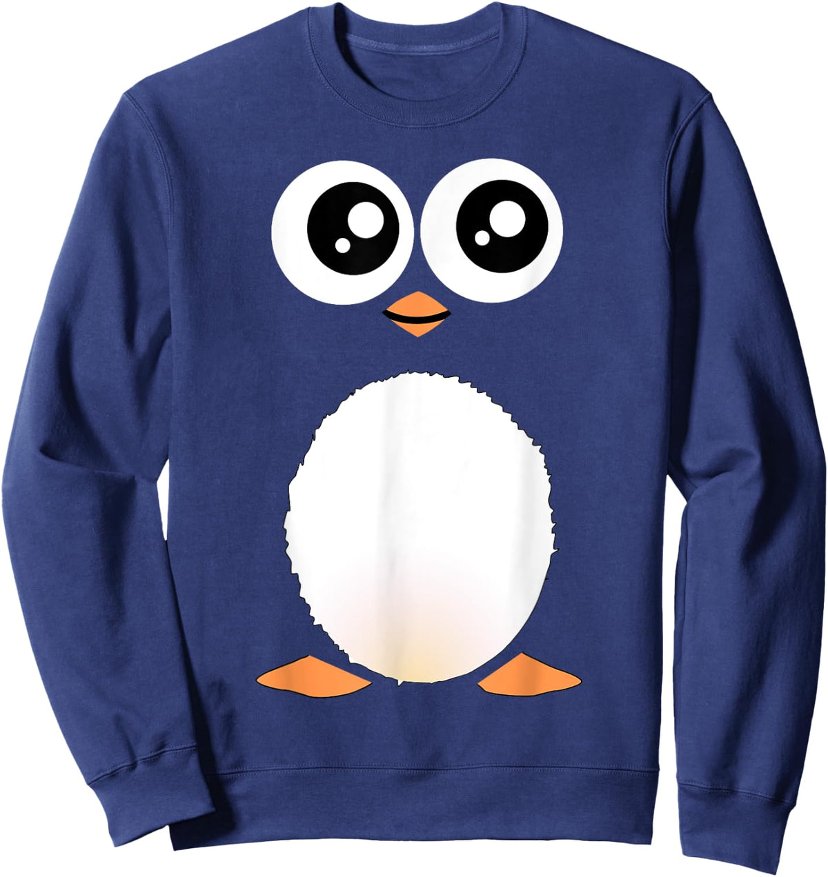 Cute Penguin - sweet cartoon cartoony animal Sweatshirt - Sweatshirt | Navy