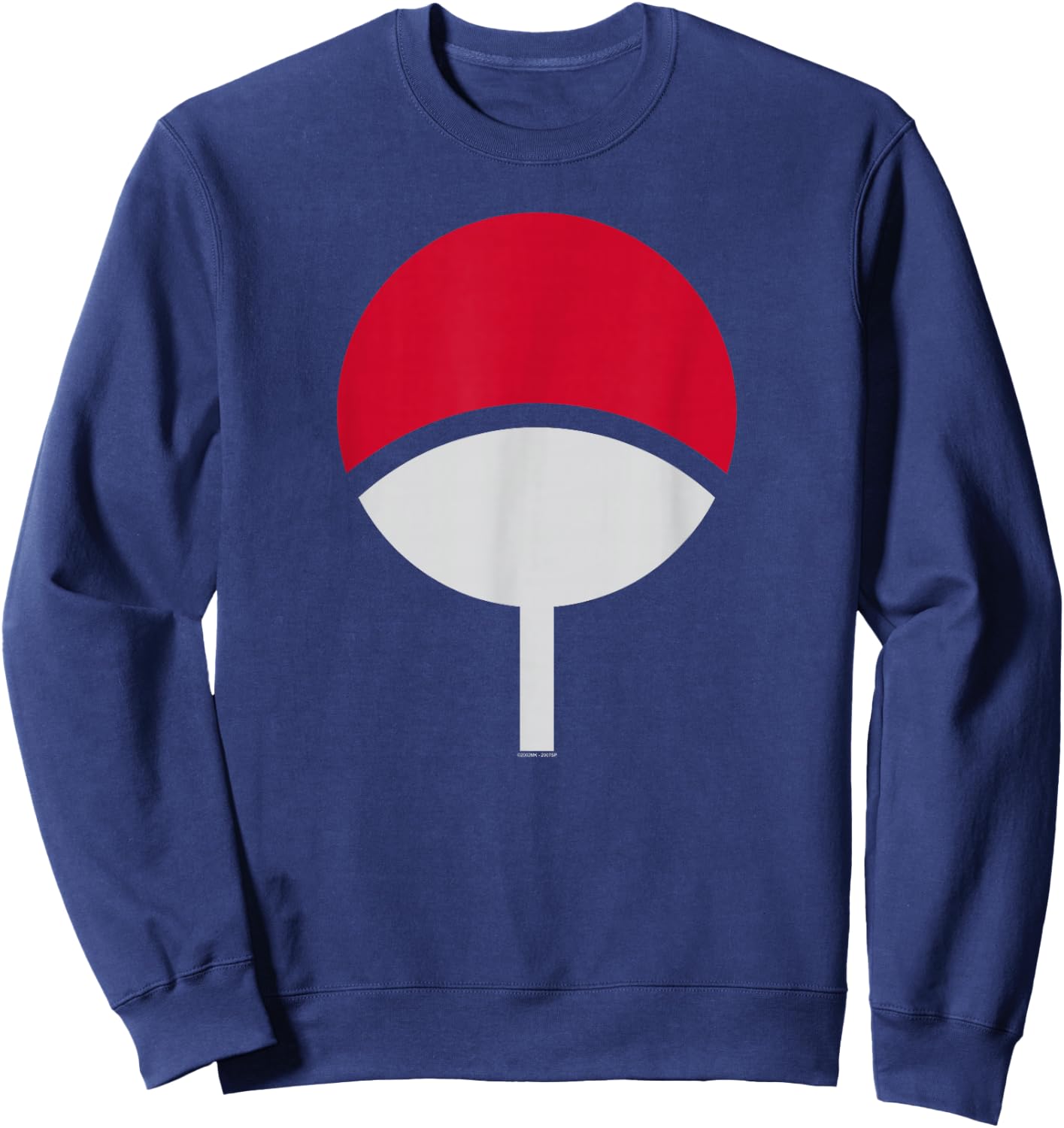 Naruto Shippuden Sasuke Uchiha Clan Icon Anime Sweatshirt - Sweatshirt | Navy
