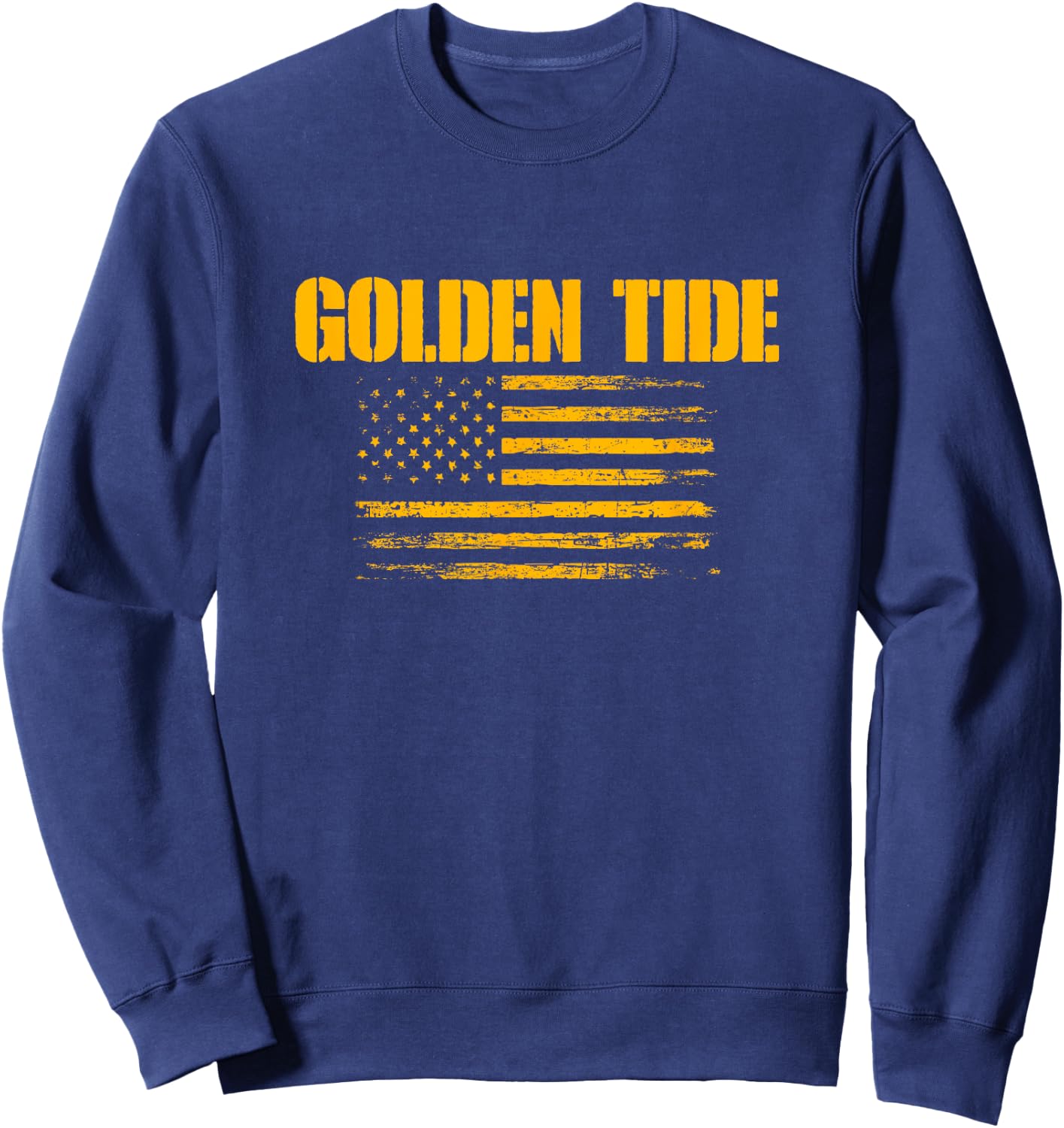 Peabody Golden Tide USA Flag Pride Sweatshirt - Sweatshirt | Navy