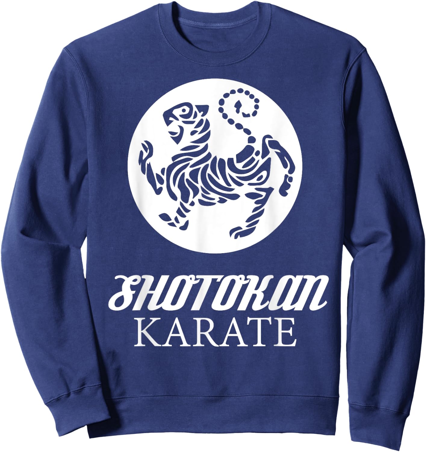 Shotokan Karate Tiger Graphic Martial Arts Sweatshirt - Sweatshirt | Navy