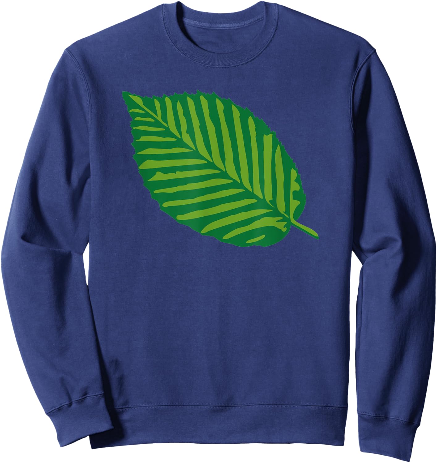 Green leaf Sweatshirt - Sweatshirt | Navy