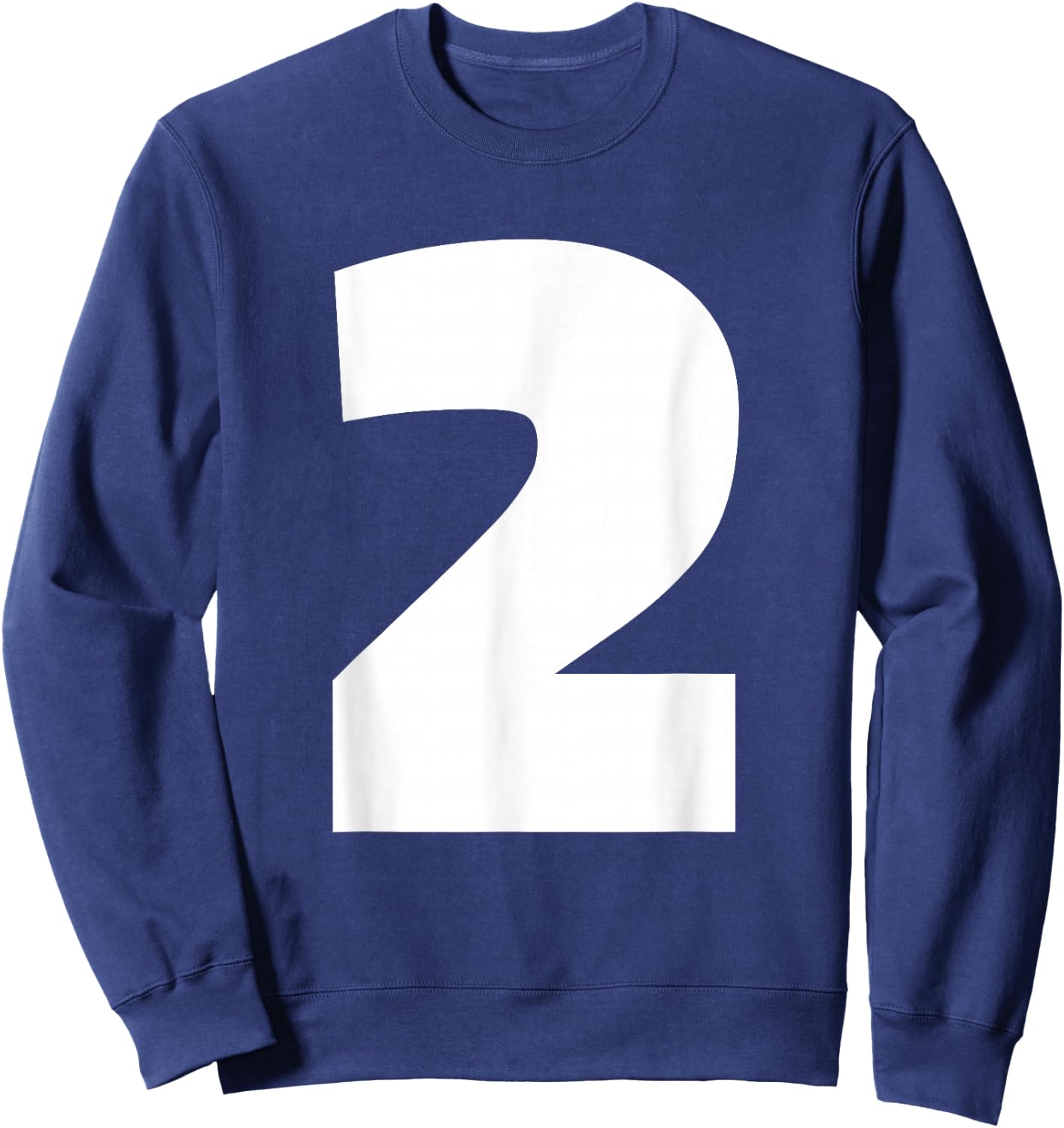 Number Two T Shirt - with Number 2 Sweatshirt - Sweatshirt | Navy