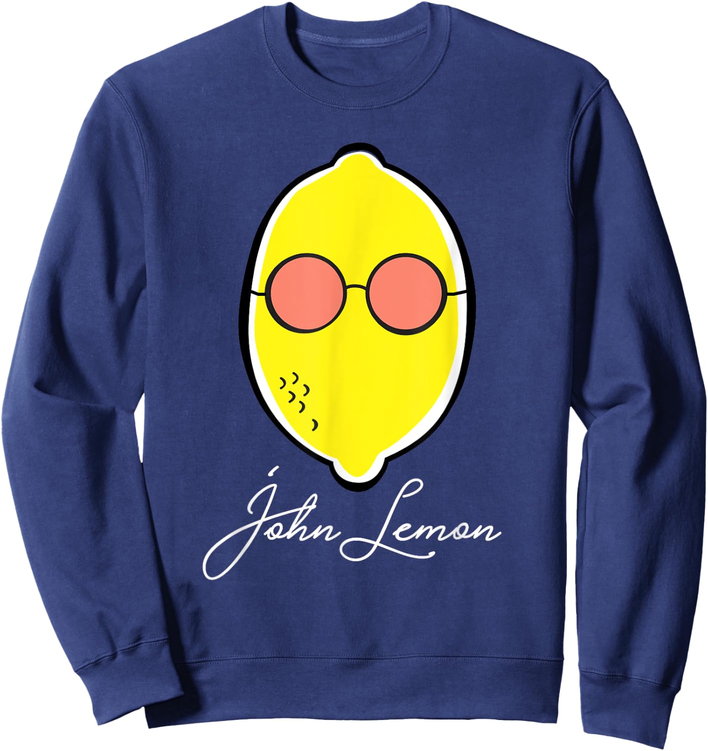 John Lemon Merch Pun Funny Gift Lime Lemon Fruit Fans Sweatshirt - Sweatshirt | Navy