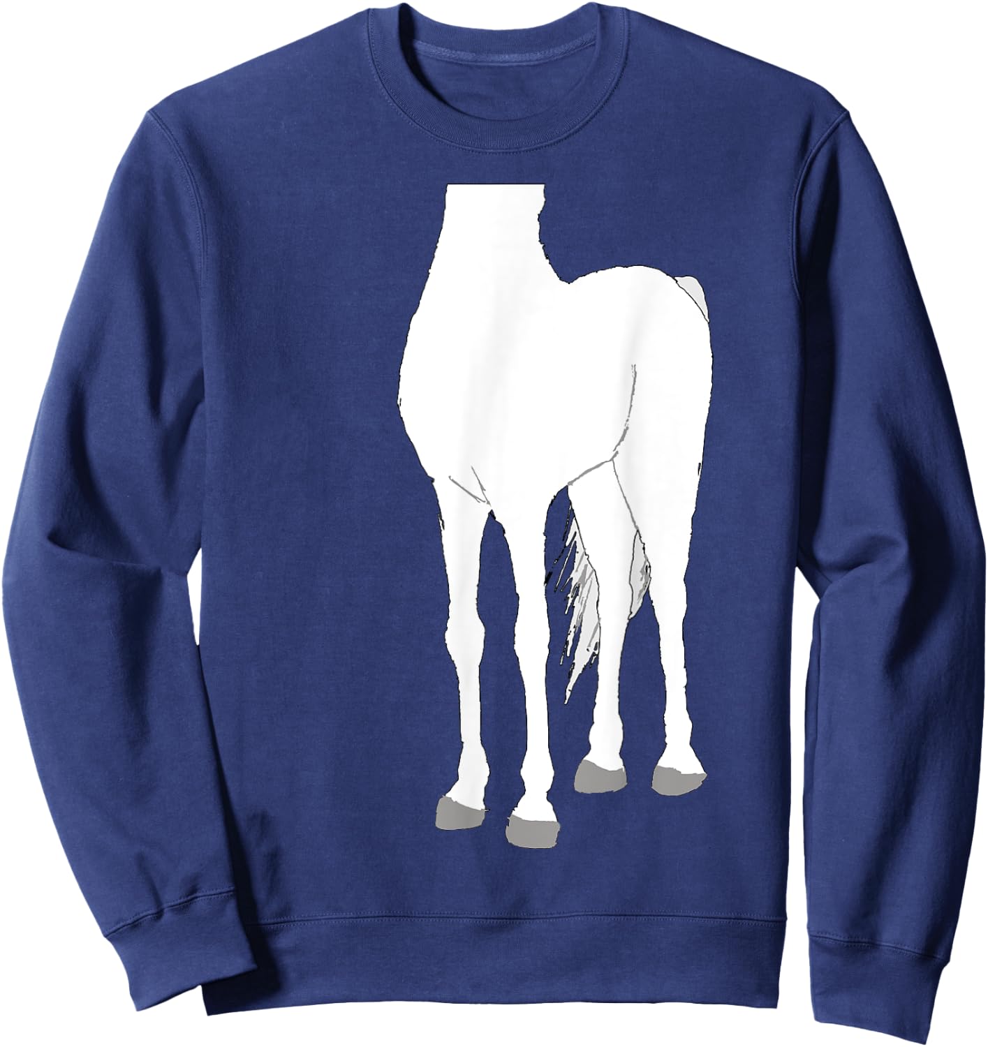 Halloween Horse Body White Costume Shirt for Kids Sweatshirt - Sweatshirt | Navy