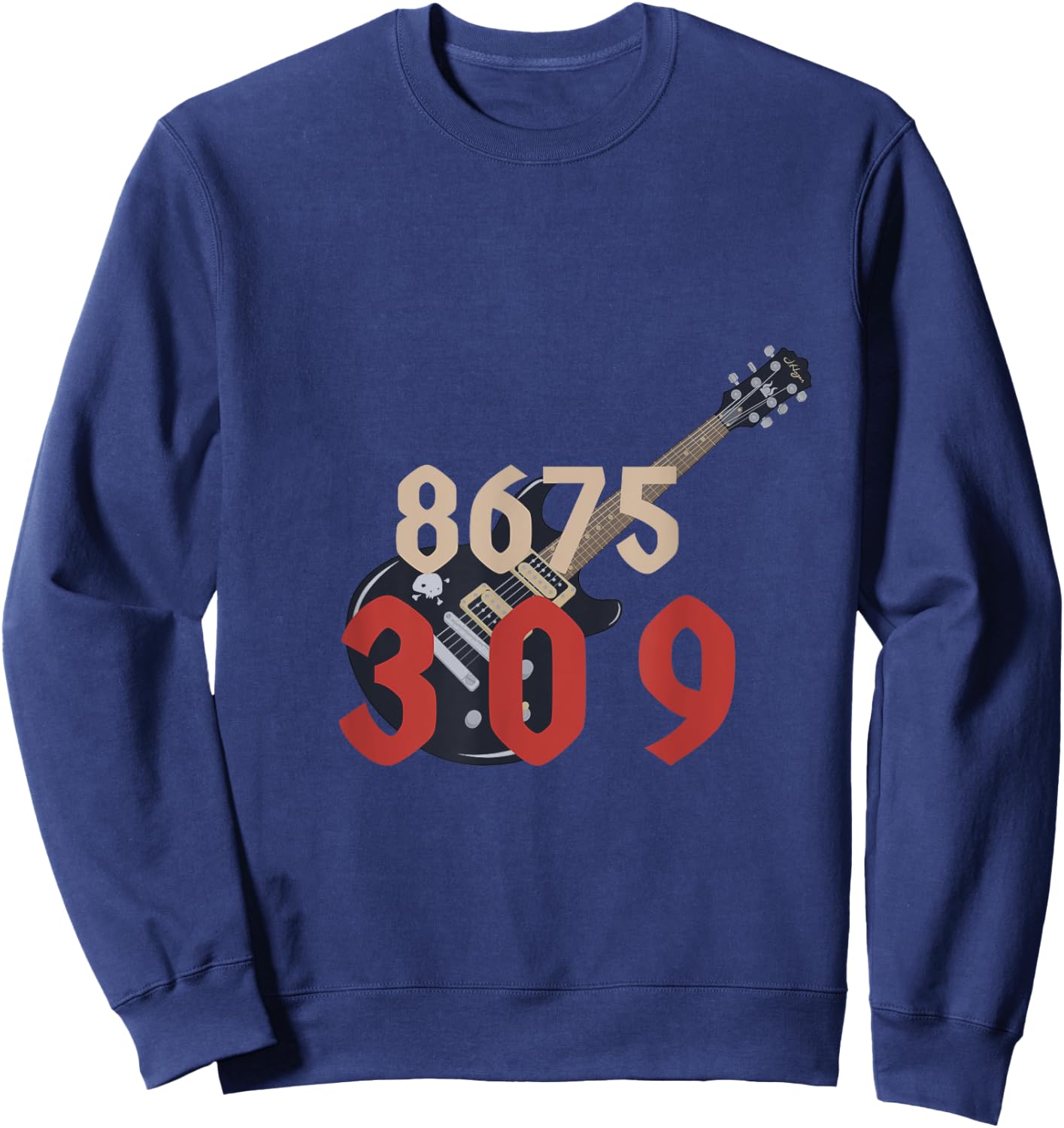 8675309 Guitar Sweatshirt - Sweatshirt | Navy
