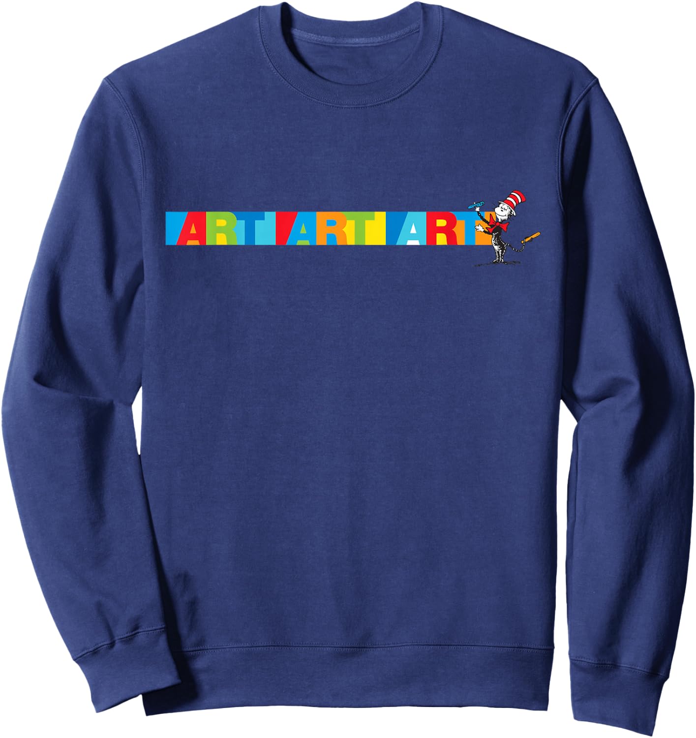Dr. Seuss Art Art Sweatshirt - Sweatshirt | Navy