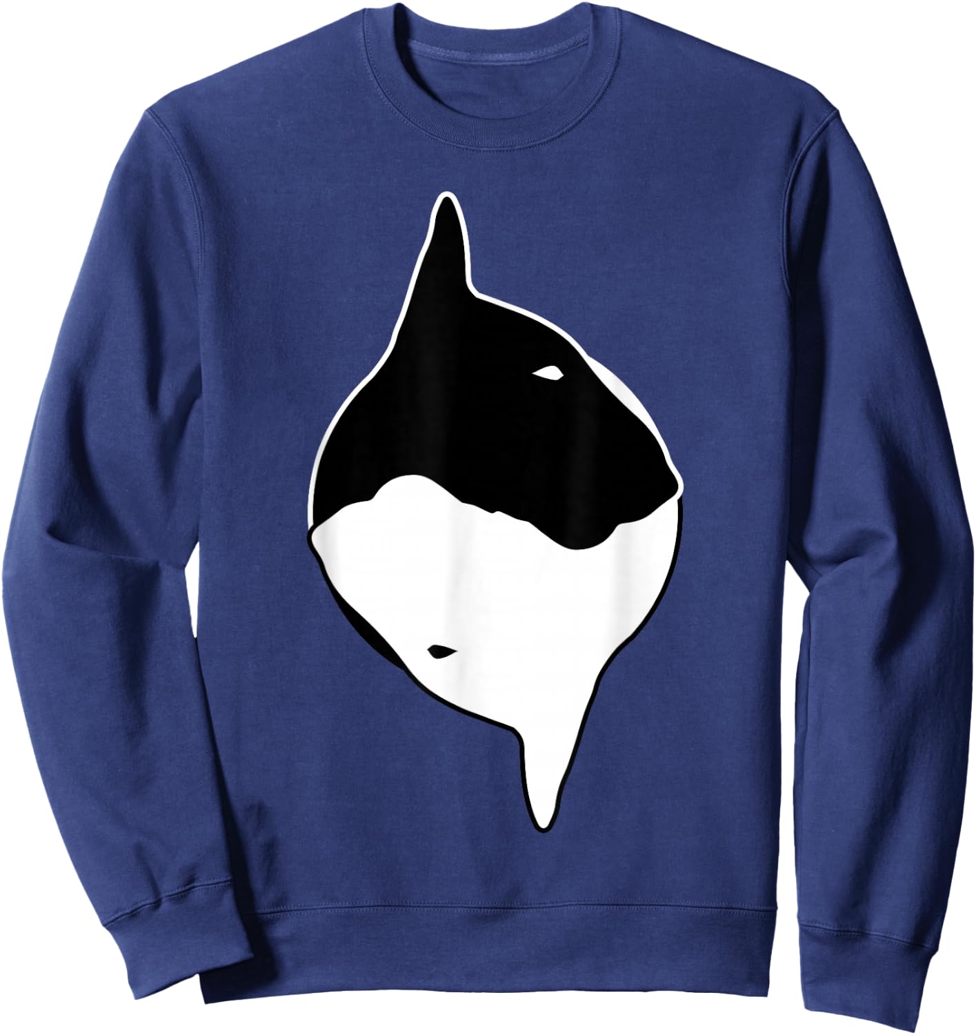 Cool Yin Yang Dog - Cute Bull Terrier Sweatshirt - Sweatshirt | Navy
