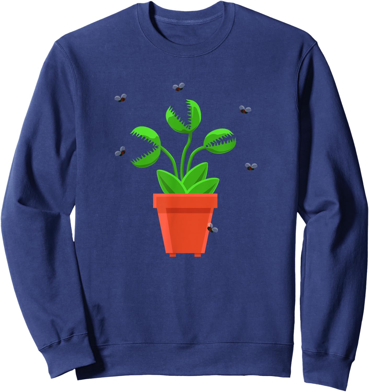 Halloween Venus Fly Trap Flytrap Blue Sweatshirt - Sweatshirt | Navy