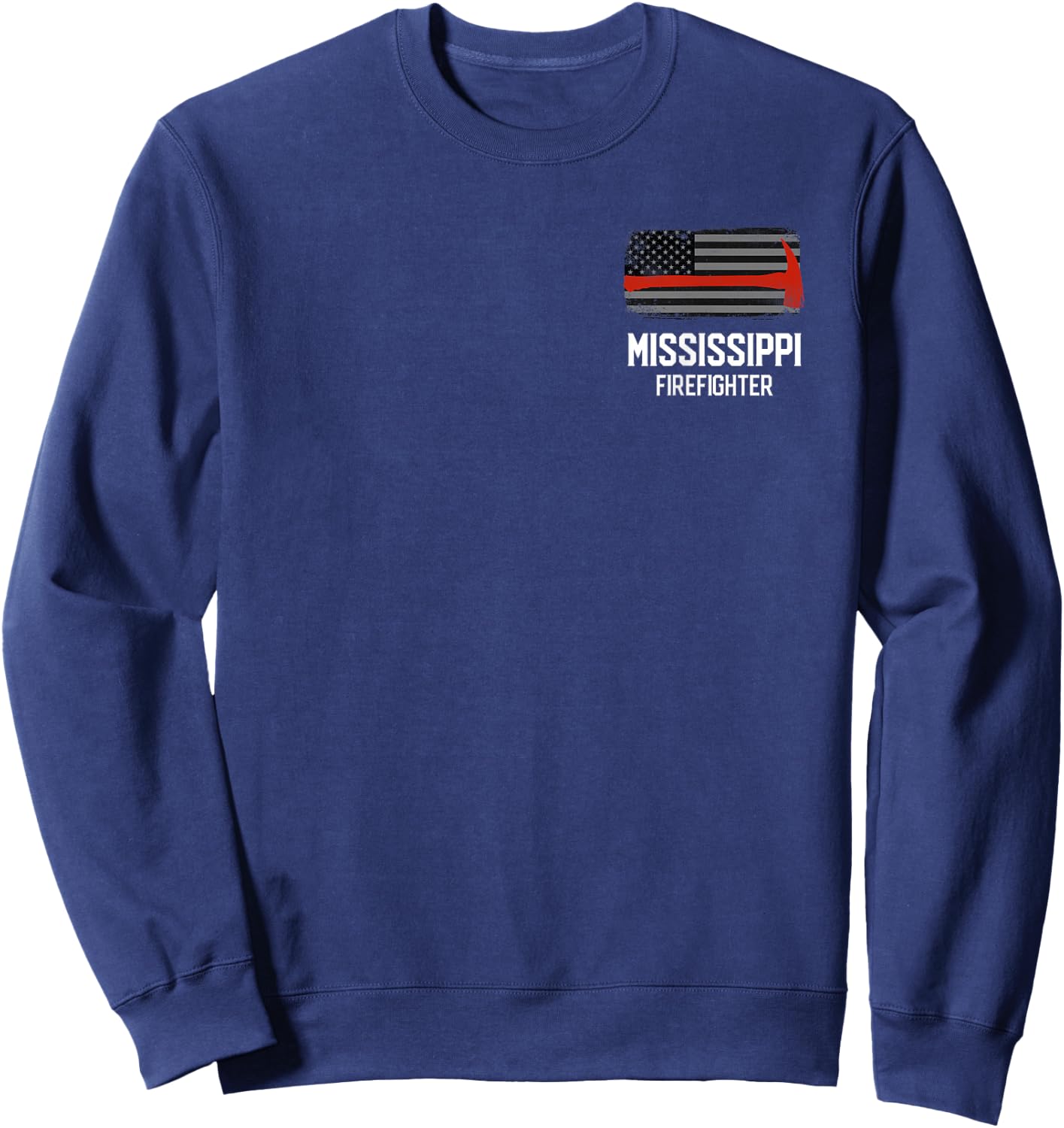 Mississippi Fire Rescue Firefighters Firemen Duty Sweatshirt - Sweatshirt | Navy