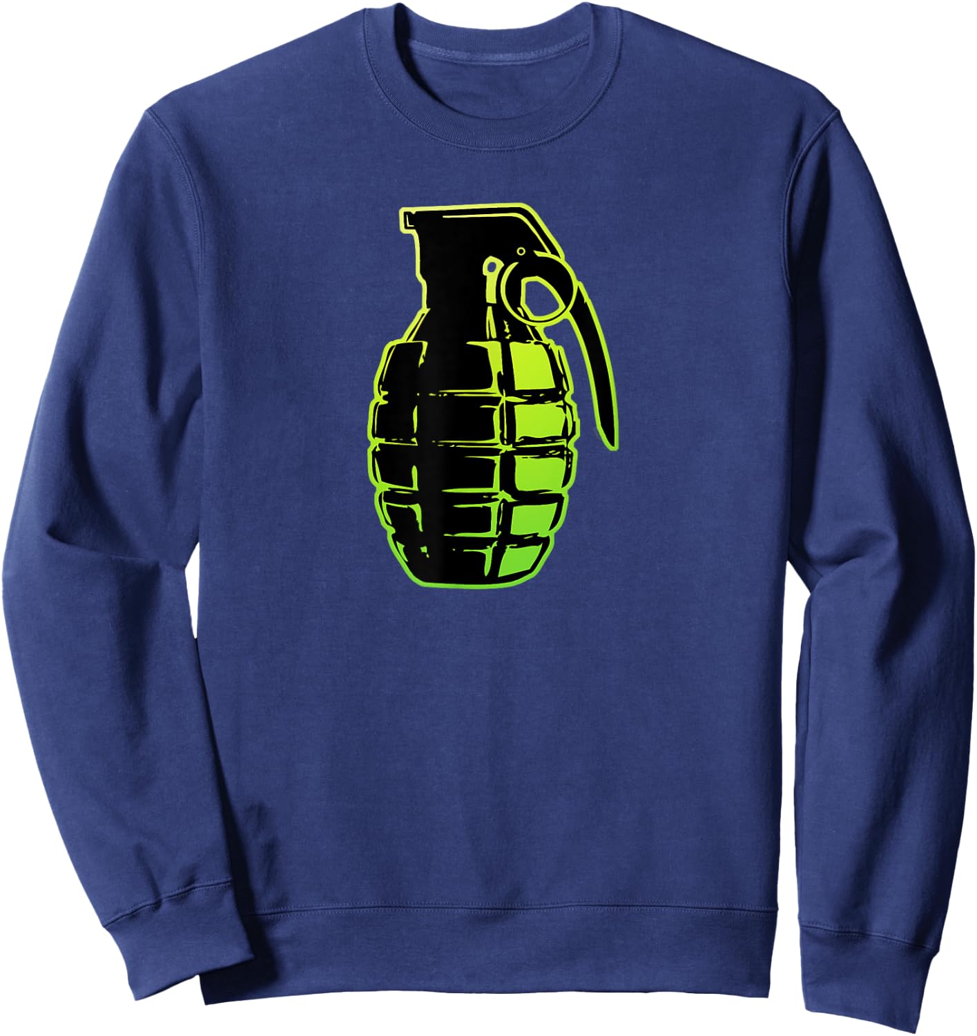 Pineapple Hand Grenade Classic Retro . Sweatshirt - Sweatshirt | Navy