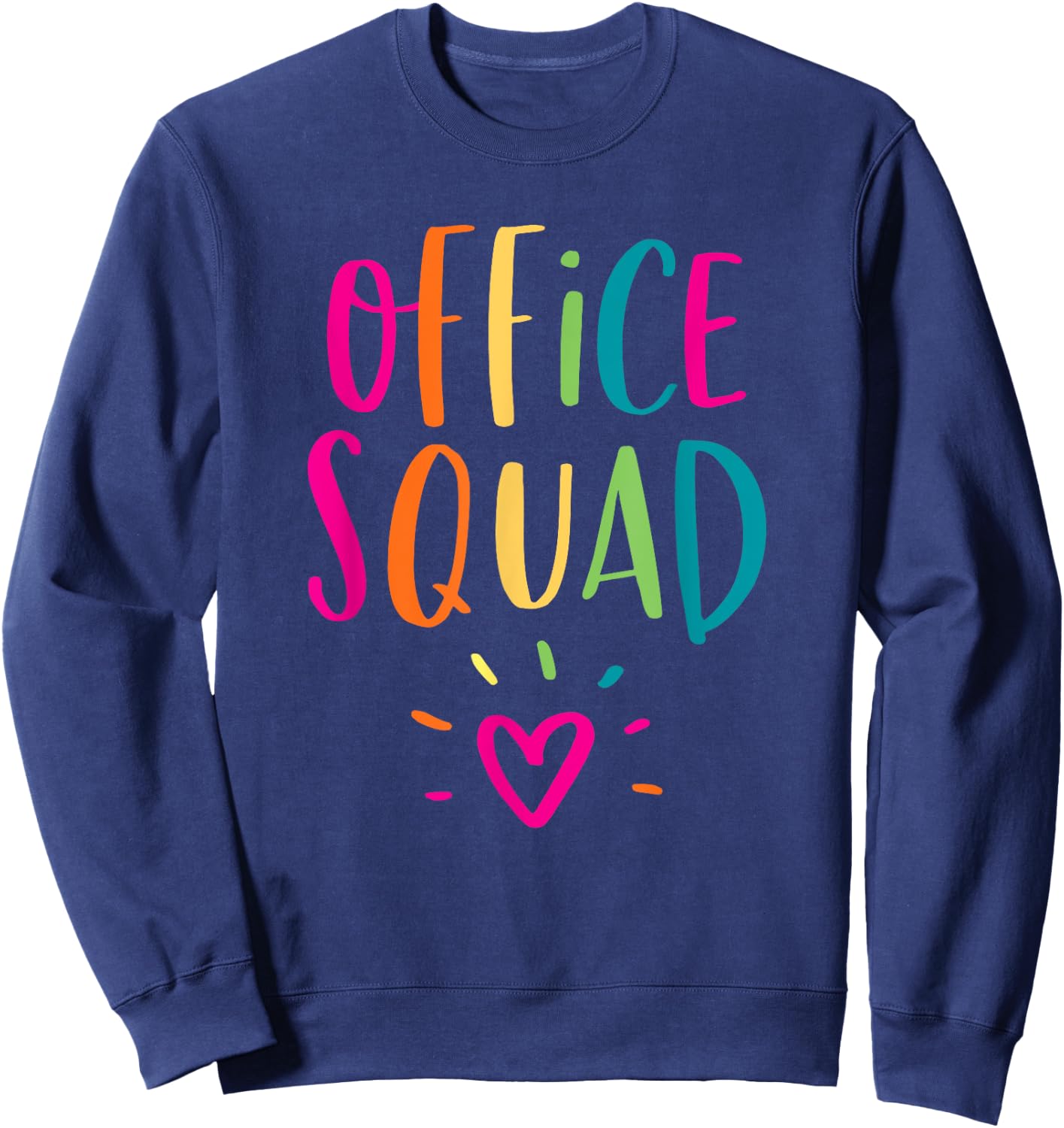 Office Squad Administrative Assistant Gift School Secretary Sweatshirt - Sweatshirt | Navy