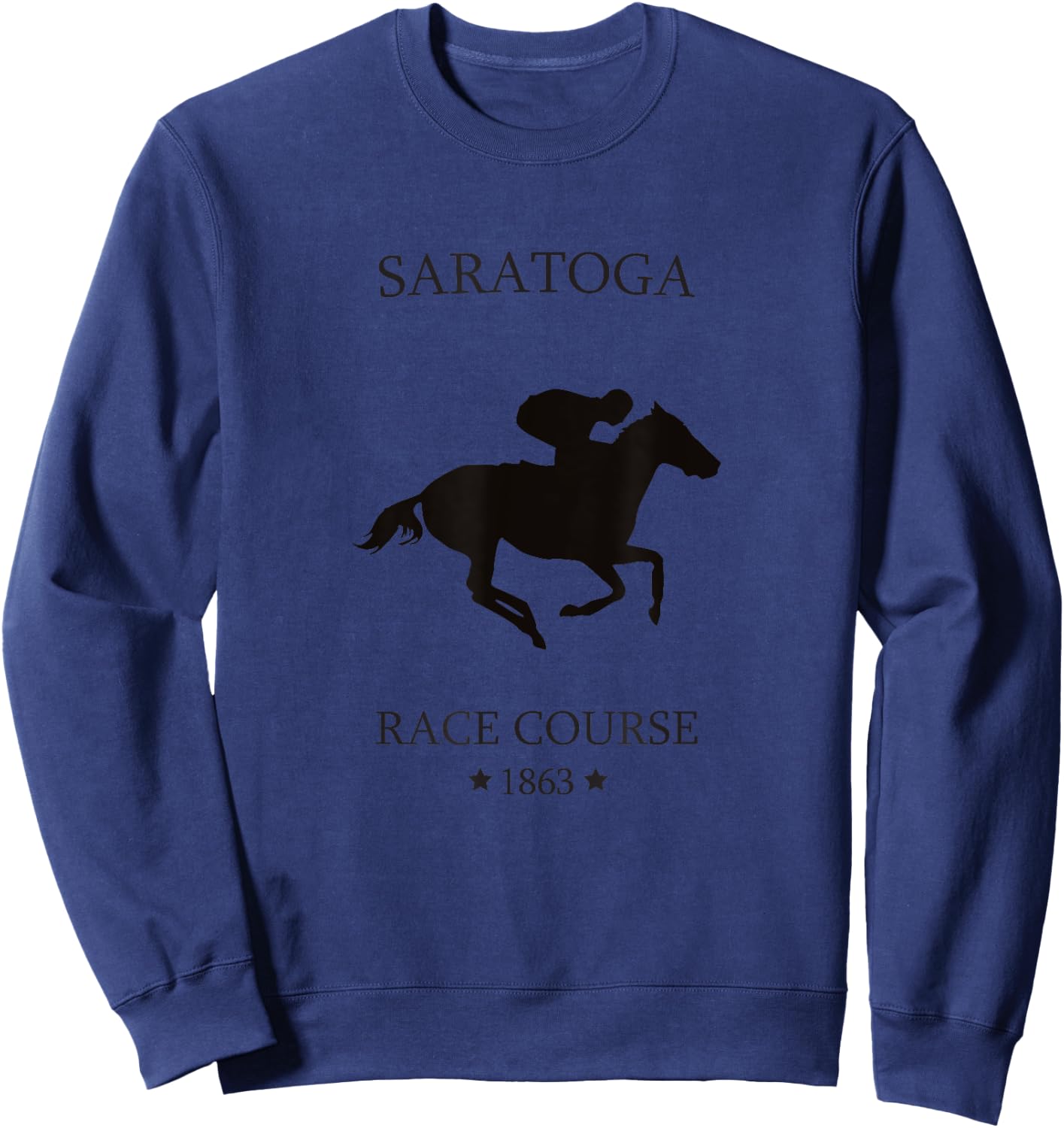 Saratoga New York thoroughbred horse racing track Sweatshirt - Sweatshirt | Navy