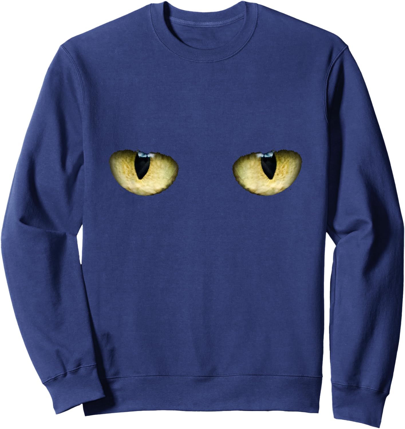 Black Cat Eyes Men Women Kids Sweatshirt - Sweatshirt | Navy