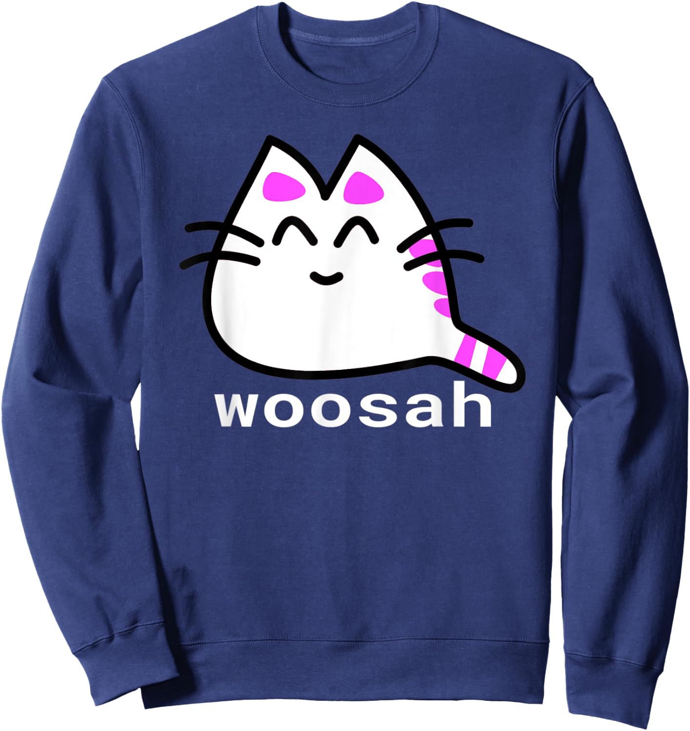 Woosah Calm Yoga Exhale Shirt Sweatshirt - Sweatshirt | Navy