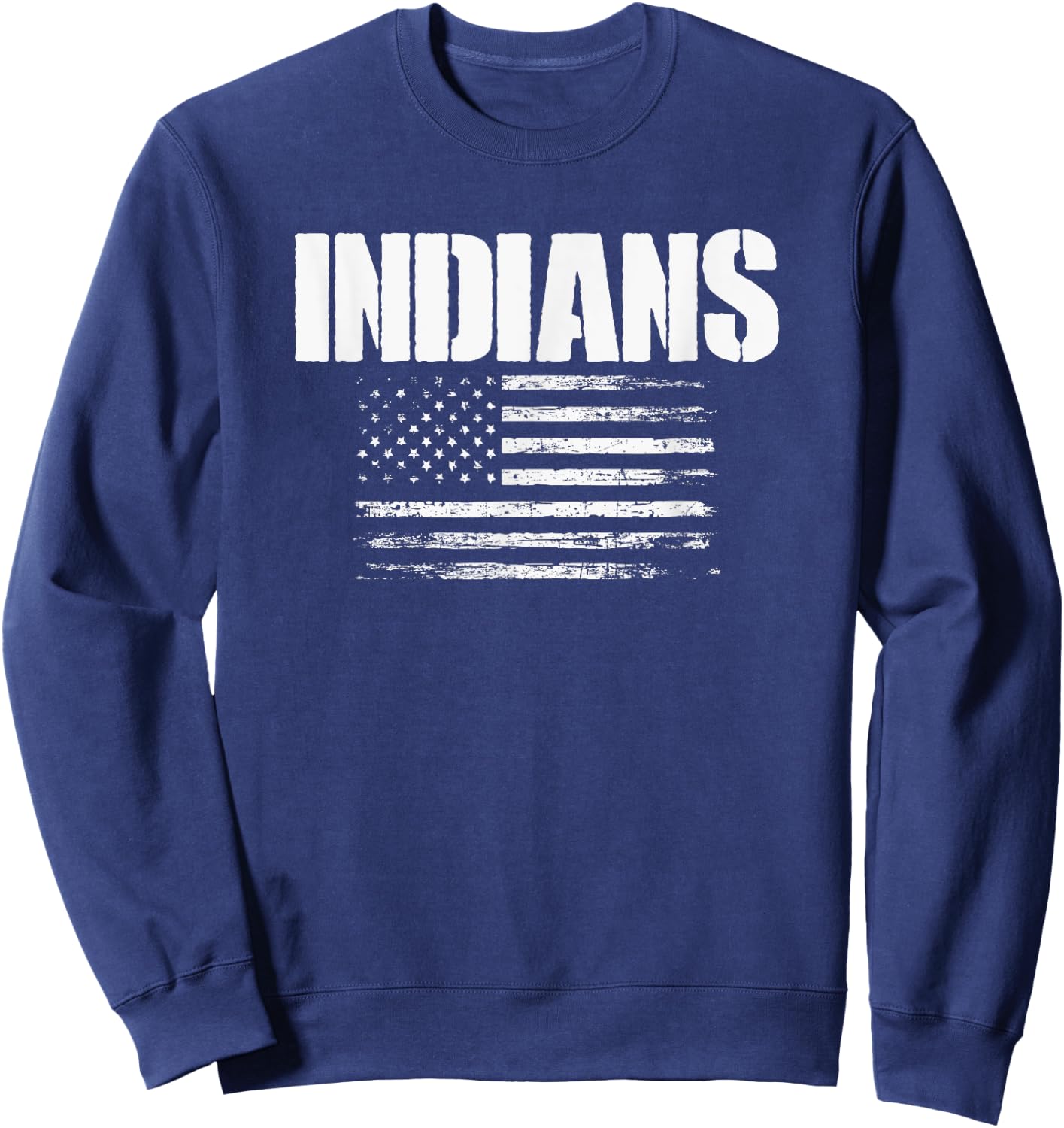 Brimfield Indians USA Flag Pride Sweatshirt - Sweatshirt | Navy