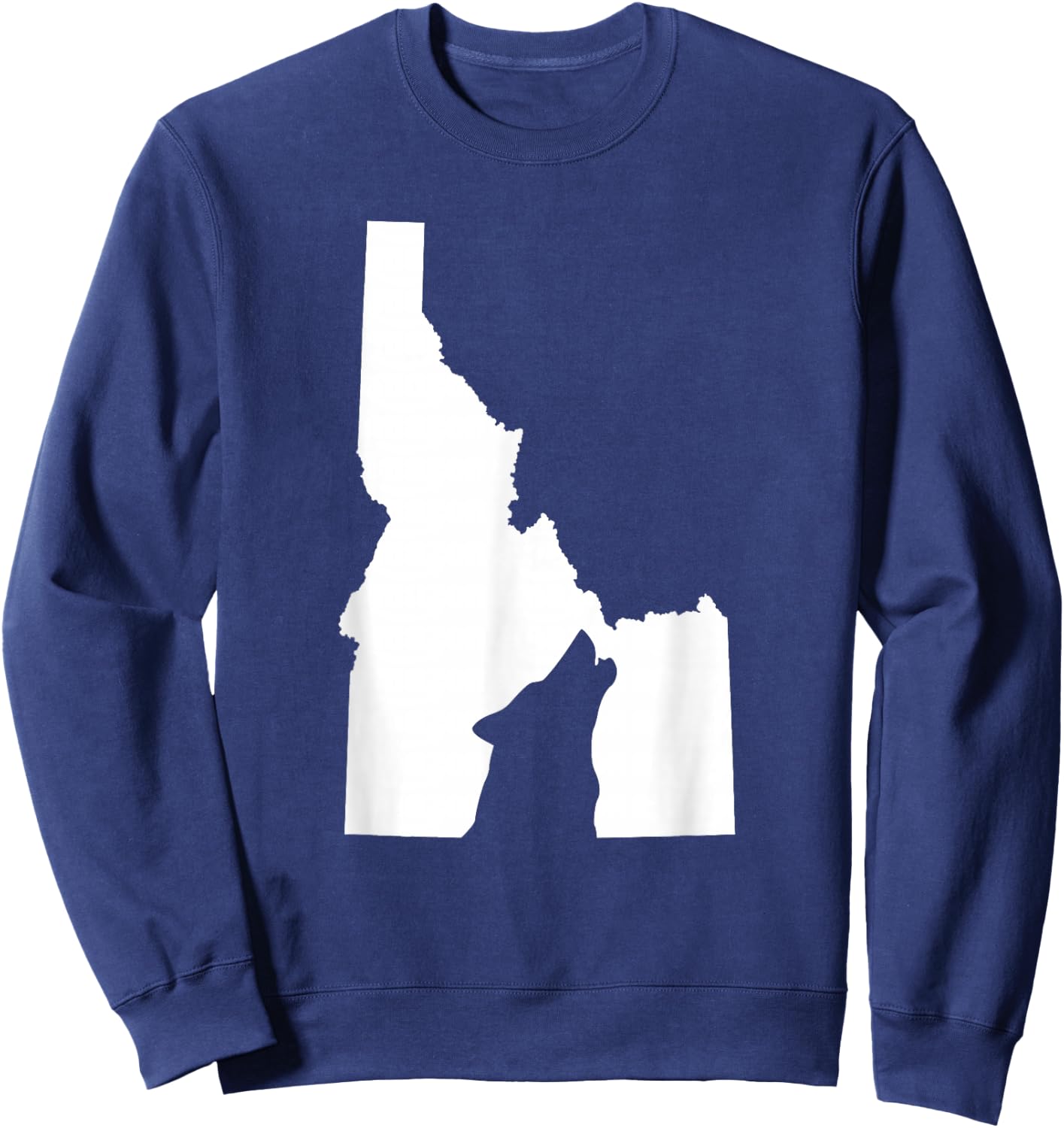 Idaho State Gray Wolf Outdoor Sports Hunting Shirt Sweatshirt - Sweatshirt | Navy