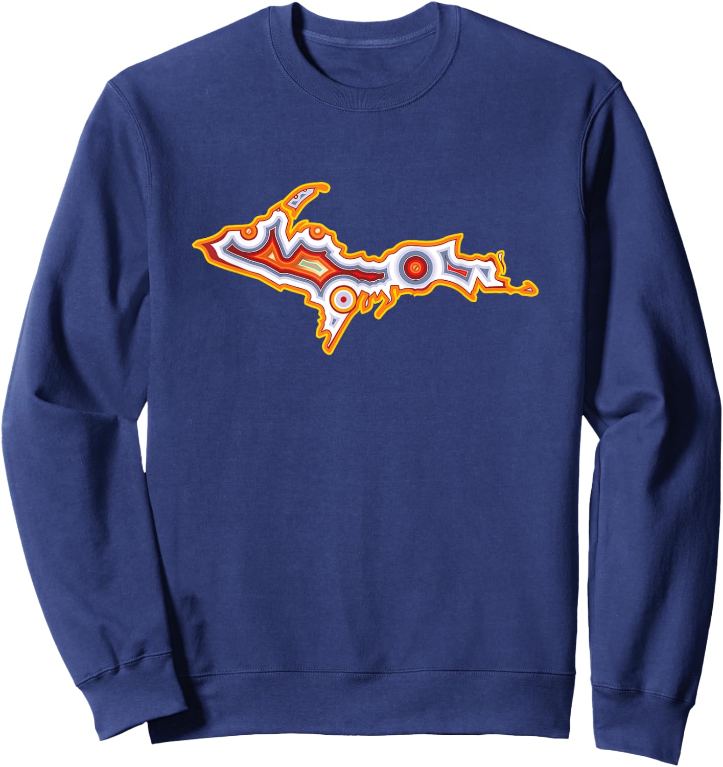 Michigan U.P. Upper Peninsula Agate Collector Sweatshirt - Sweatshirt | Navy