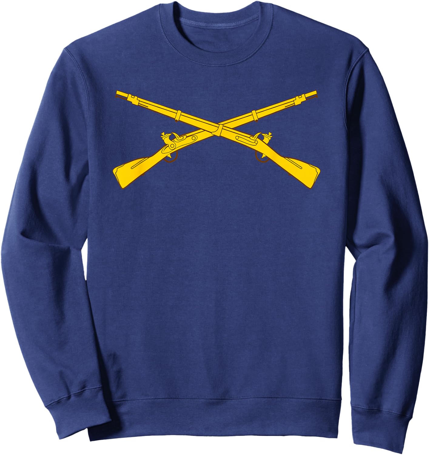 US Army Infantry Branch Crossed Rifles 11 Bravo - 11B Sweatshirt - Sweatshirt | Navy