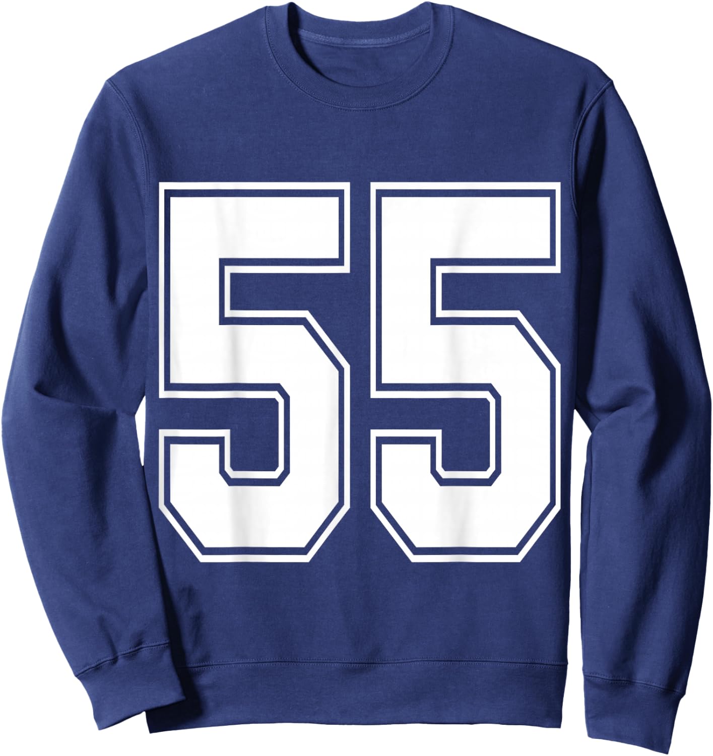 #55 Number 55 Sports. Jersey My Favorite Player #55 Sweatshirt - Sweatshirt | Navy