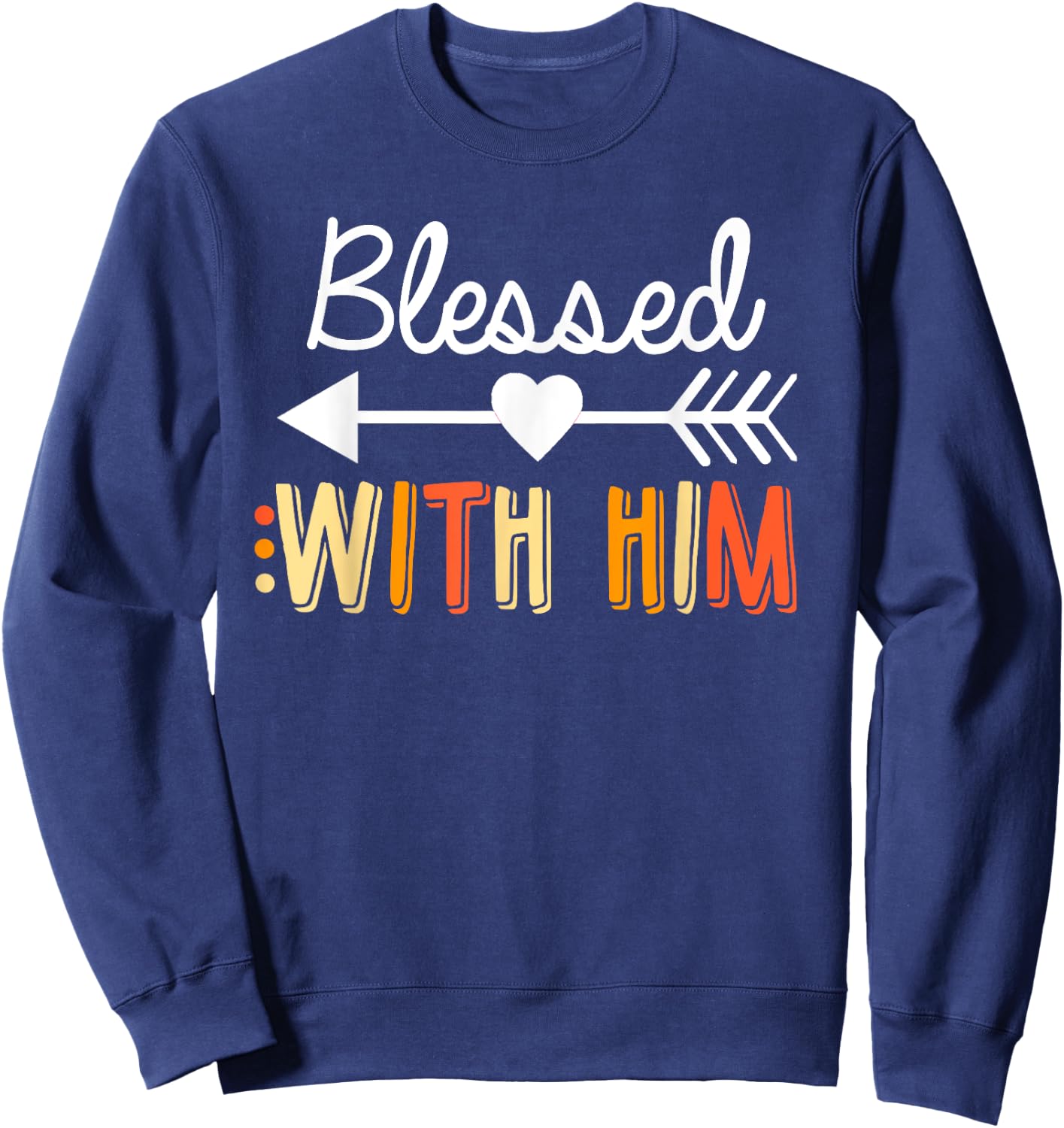 Matching Thanksgiving Couples Pair Funny Outfit Sweatshirt - Sweatshirt | Navy
