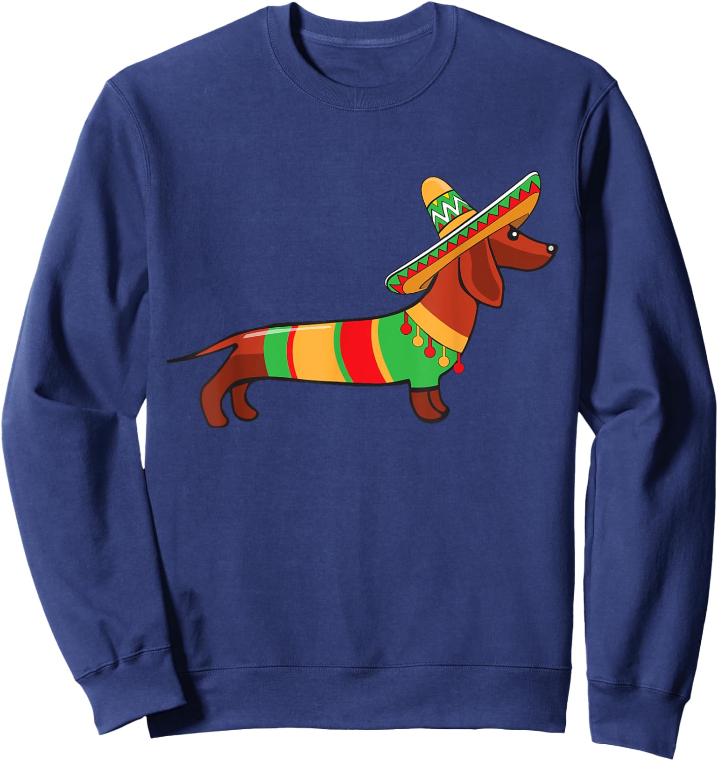 Dachshund Cinco De Mayo Shirt Mom Pet Dog Lover Gift Sweatshirt - Sweatshirt | Navy