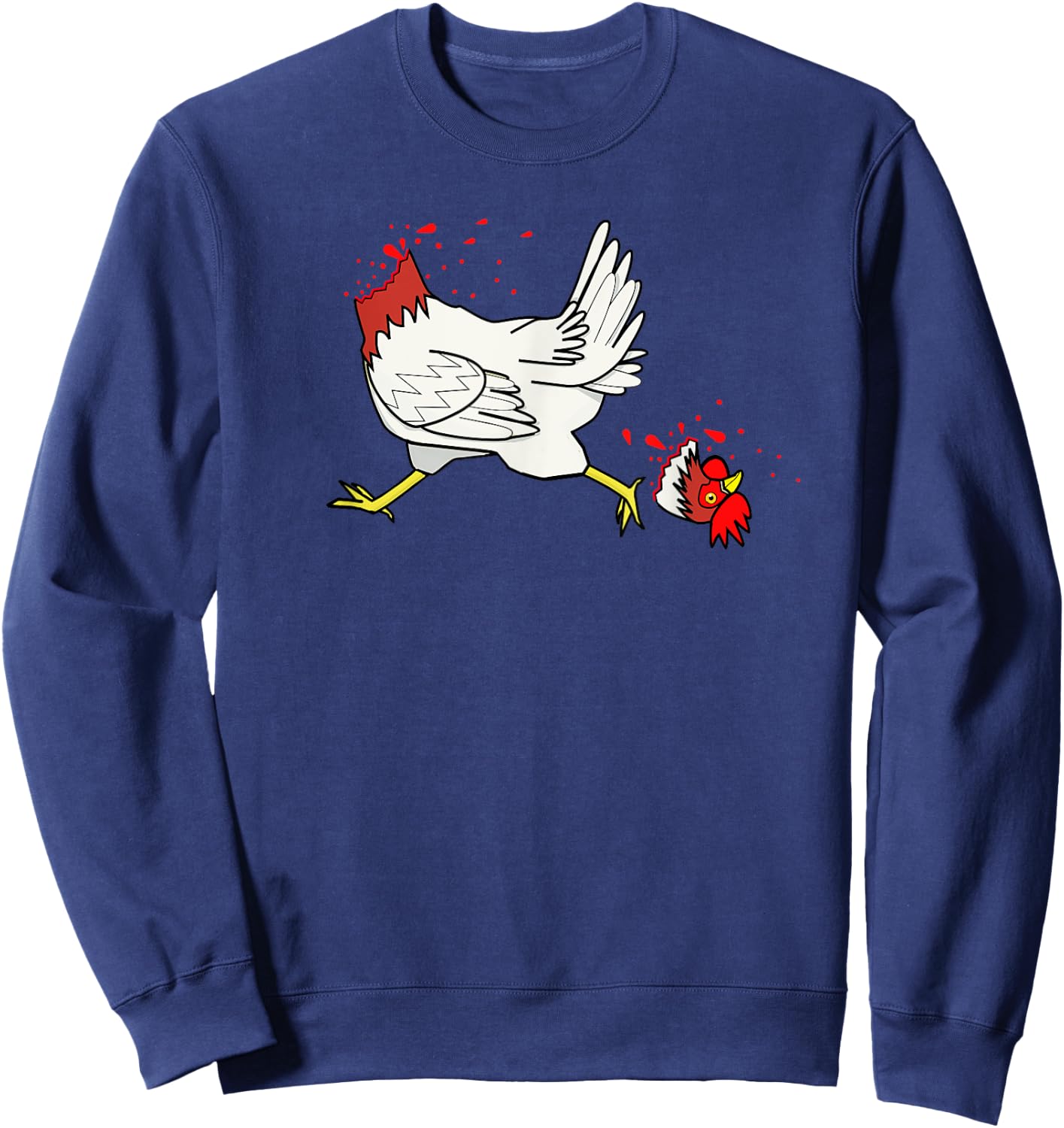 Chicken With Their Head Cut Off | How I Feel Sweatshirt - Sweatshirt | Navy