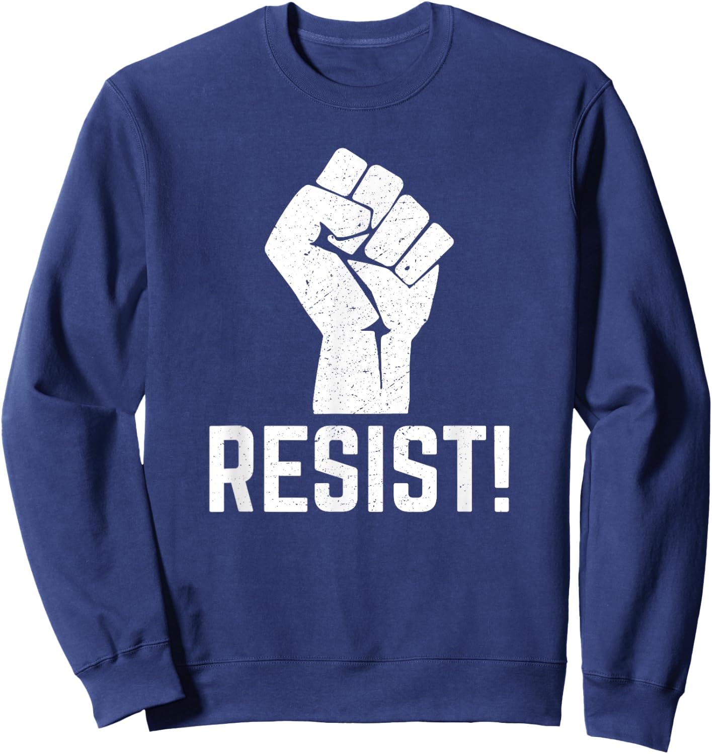 Resist & Resistance Fist Sweatshirt - Sweatshirt | Navy