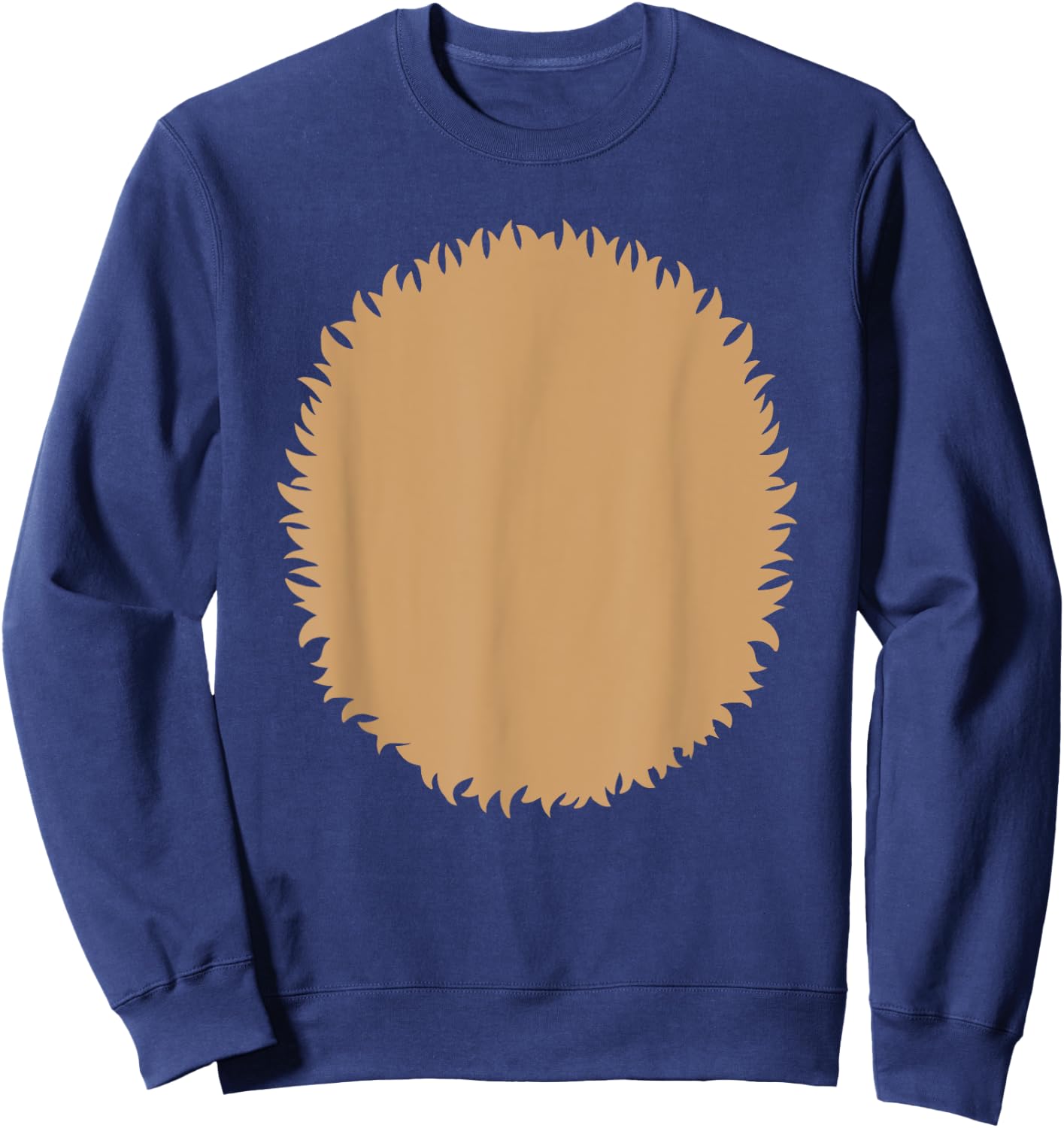 Reindeer Christmas Deer Belly Animal Fur Halloween Costume Sweatshirt - Sweatshirt | Navy