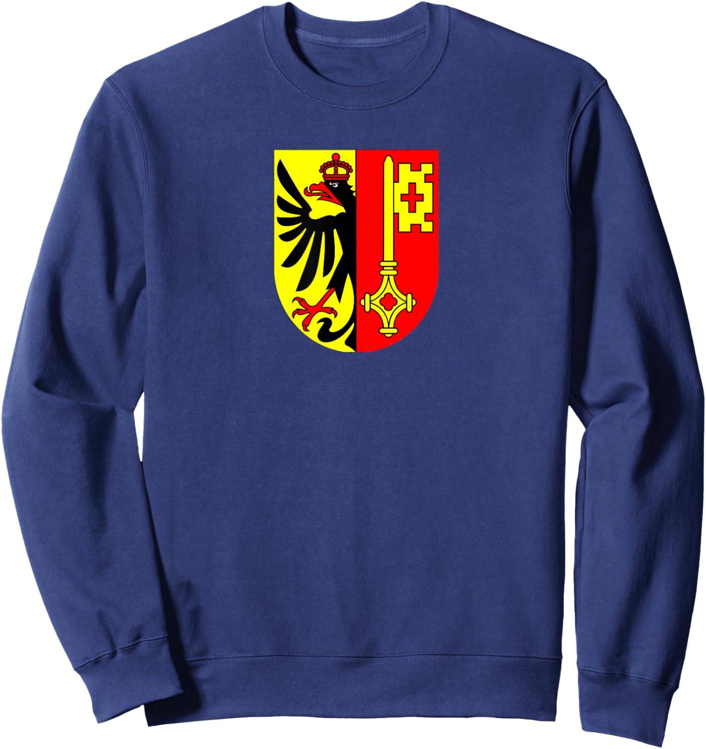 Geneva - Swiss Canton and City Coat of Arms Sweatshirt - Sweatshirt | Navy