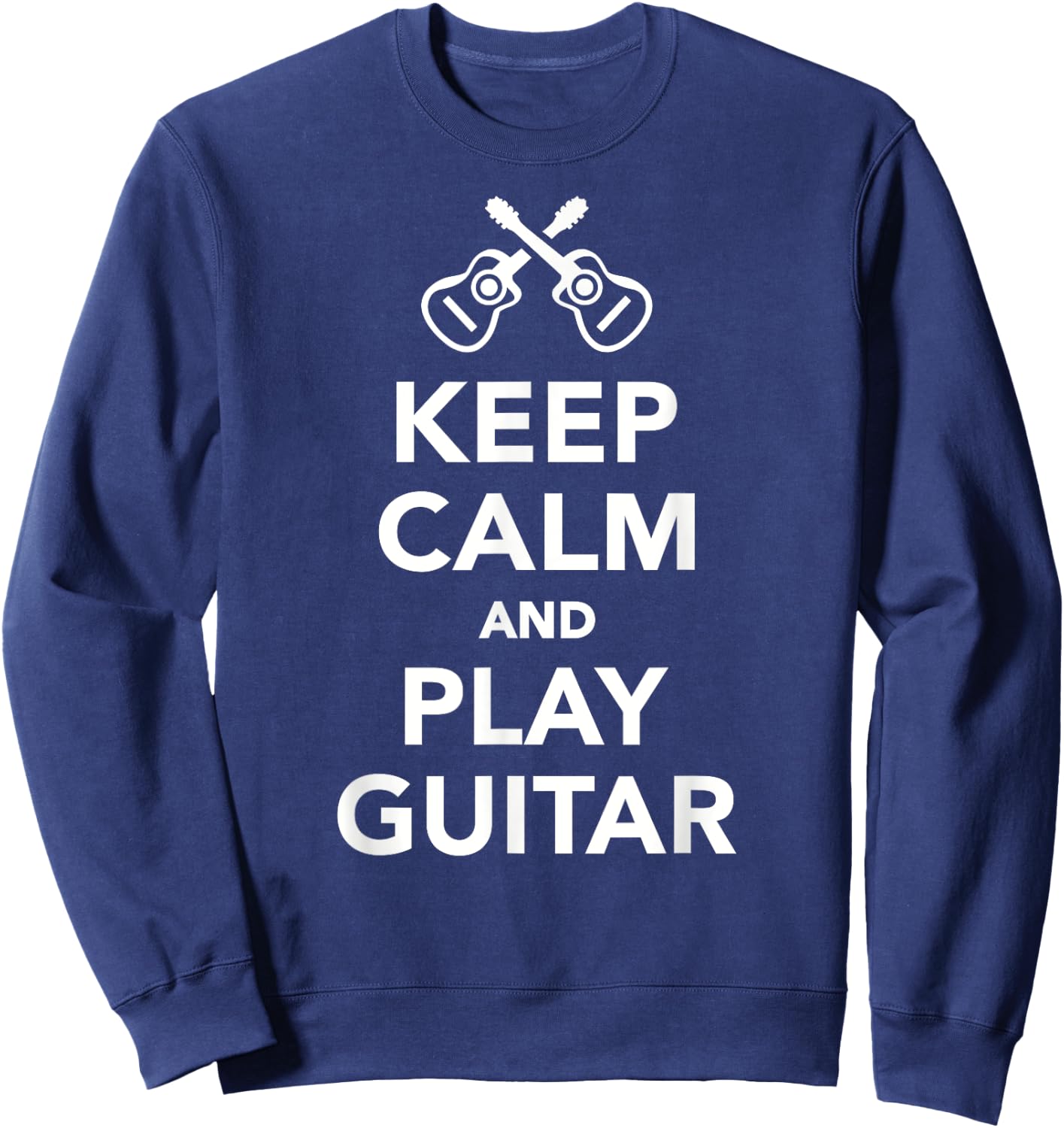 Keep calm and play guitar Sweatshirt - Sweatshirt | Navy