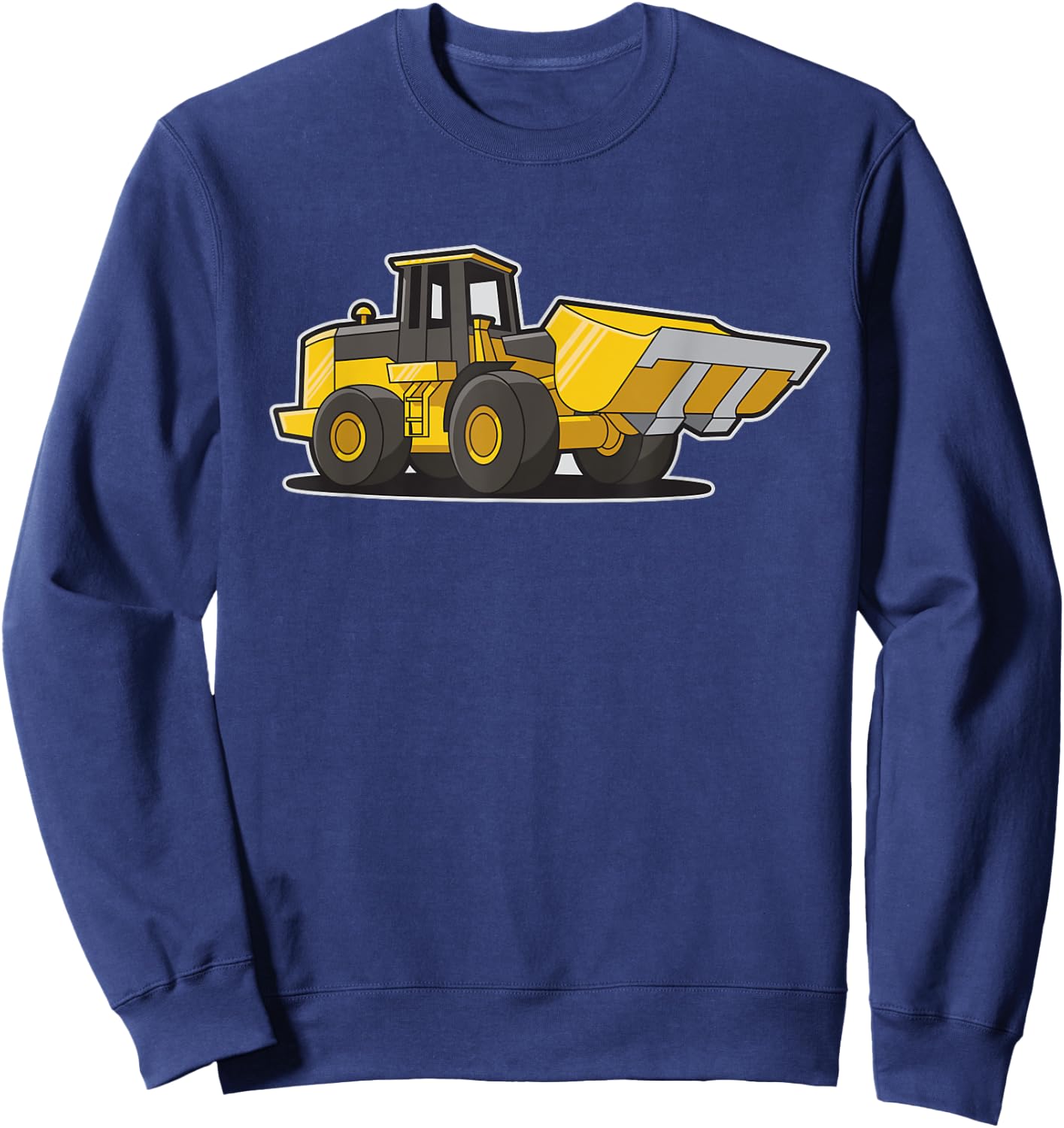 Construction Front Loader Tractor Shirt For Adults And Kids Sweatshirt - Sweatshirt | Navy