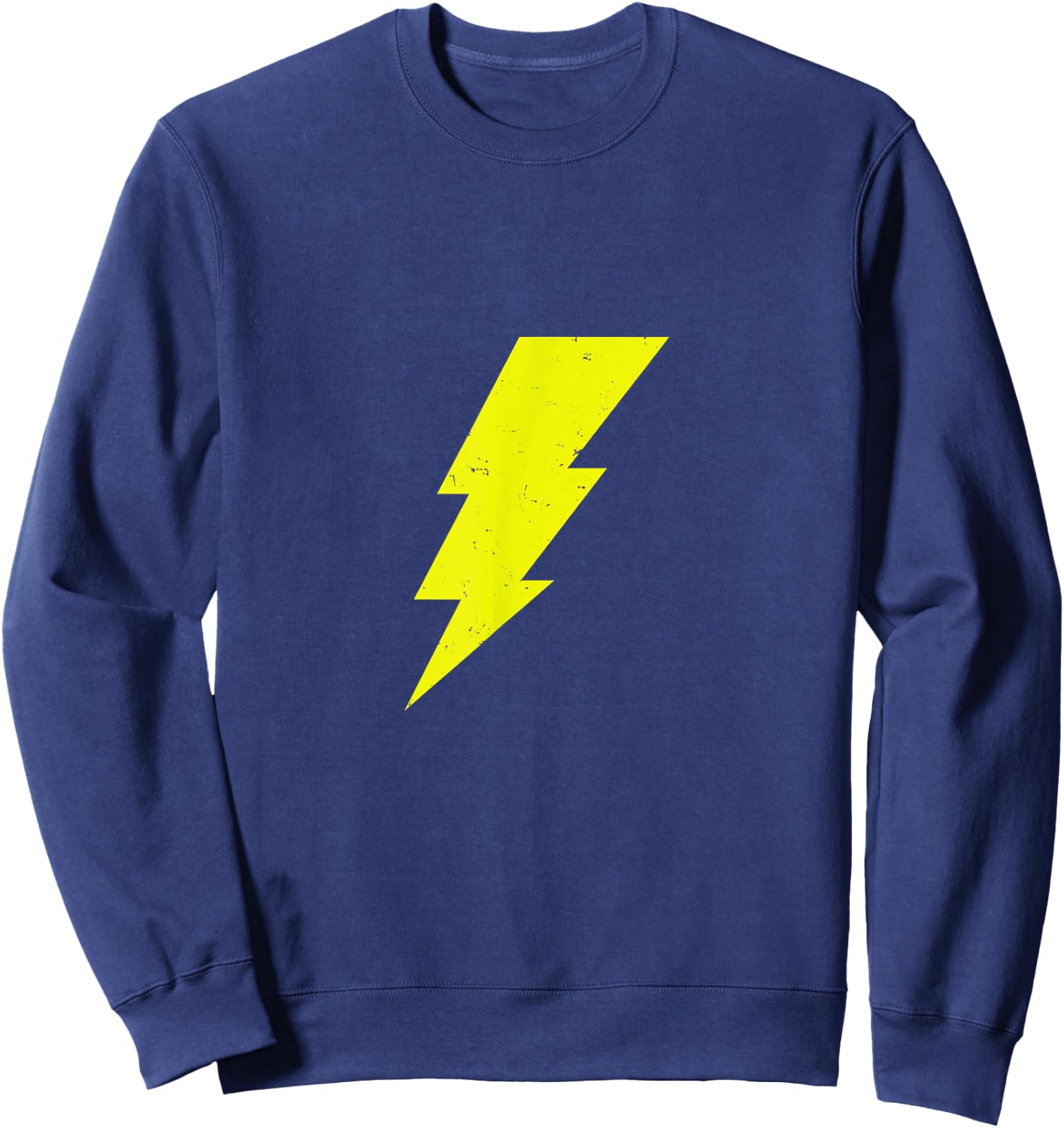 Superhero Comic Lightning Bolt Costume Suit Sweatshirt - Sweatshirt | Navy