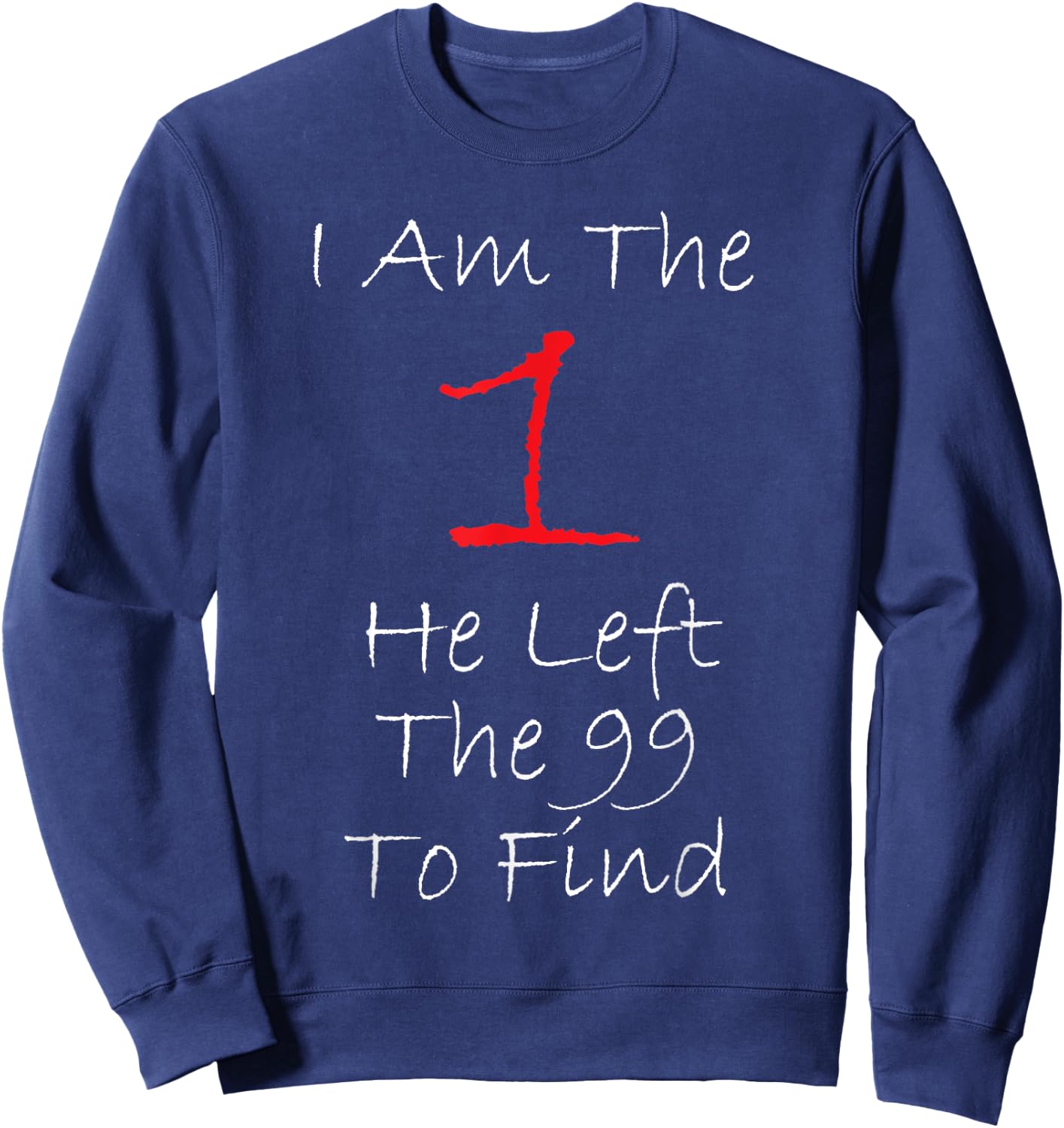 Lost Sheep Bible Jesus' Parables Salvation Gifts Christian Sweatshirt - Sweatshirt | Navy