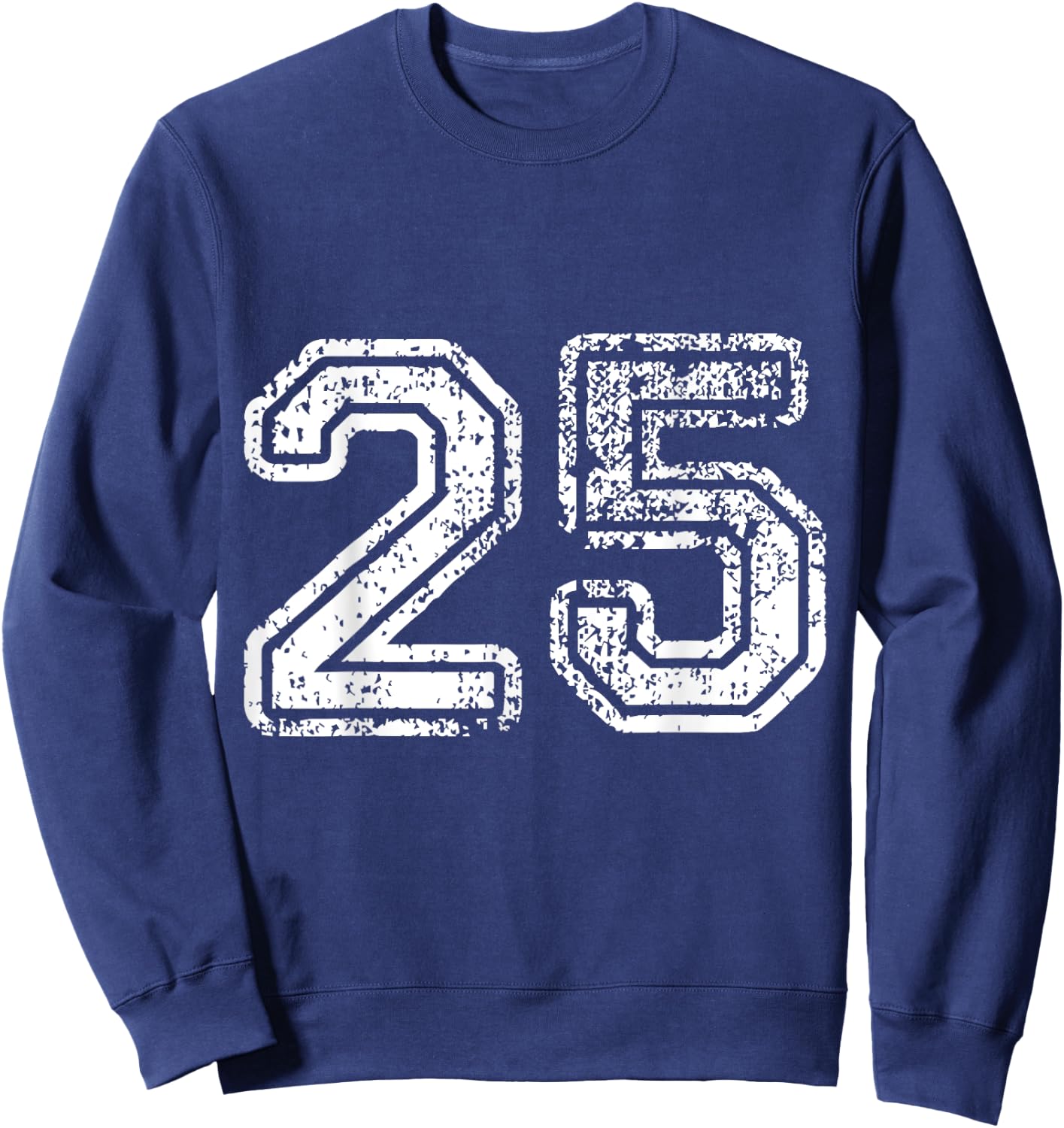 Distressed Number 25 Jersey Sweatshirt - Sweatshirt | Navy