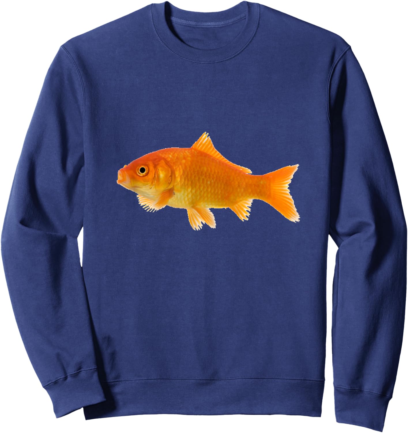 Goldfish Fish Orange Aquarium Fishy Sweatshirt - Sweatshirt | Navy