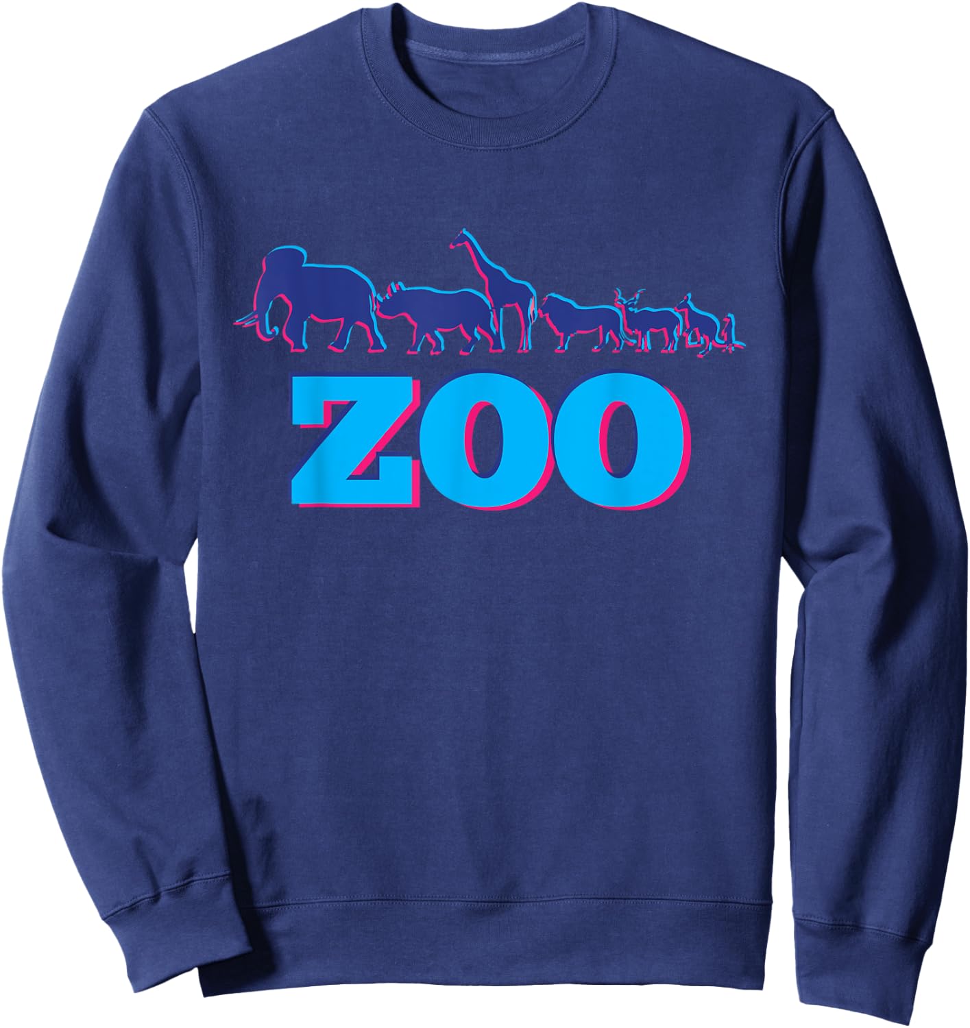 Zoo Wildlife Animals Nature Lovers Funny Gift Sweatshirt - Sweatshirt | Navy