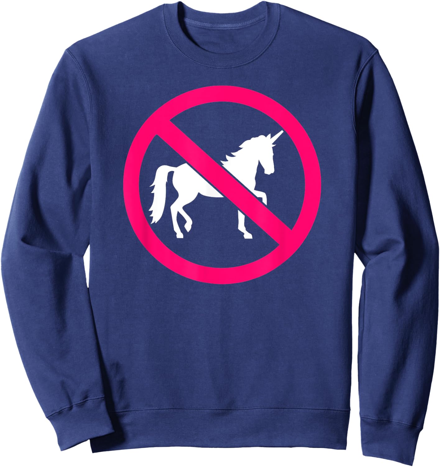 No unicorns Sweatshirt - Sweatshirt | Navy