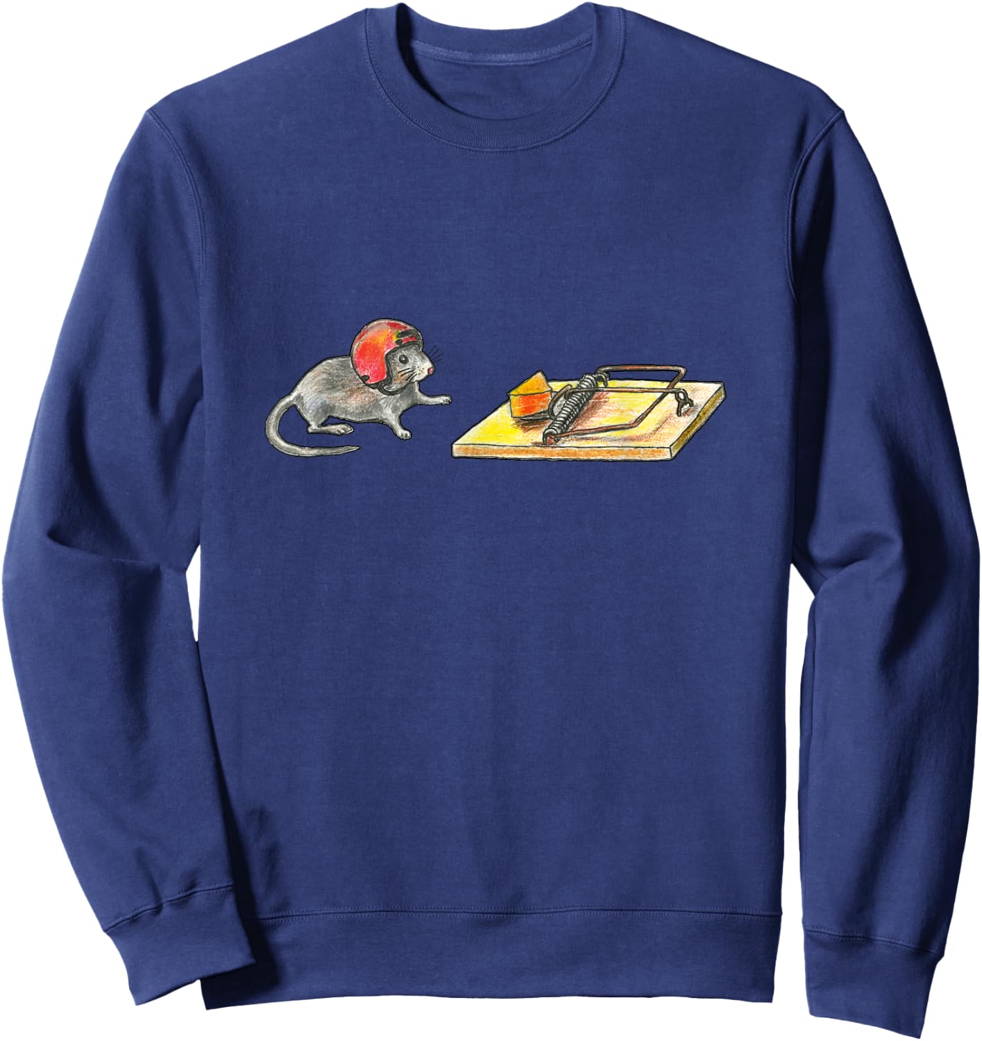 Racing Mouse Trap | Risk Carrier Sweatshirt - Sweatshirt | Navy