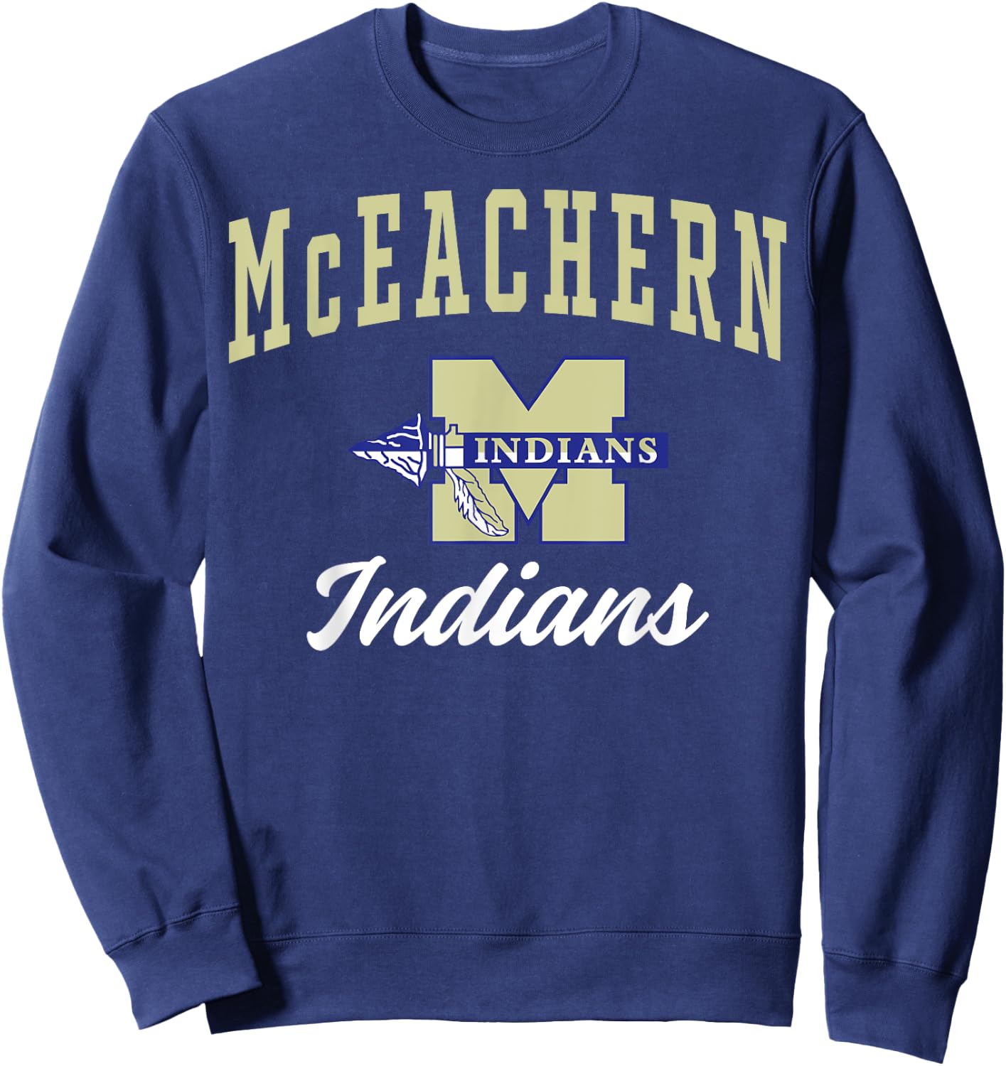 McEachern High School Indians C3 Sweatshirt - Sweatshirt | Navy