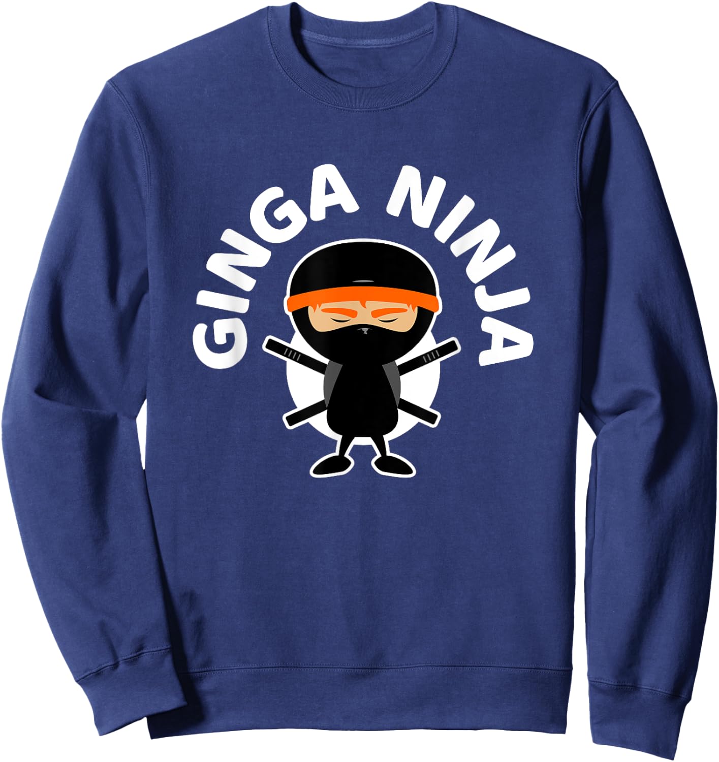 Ginga Ninja - Cool Ginger Red Hair Ninja Sweatshirt - Sweatshirt | Navy