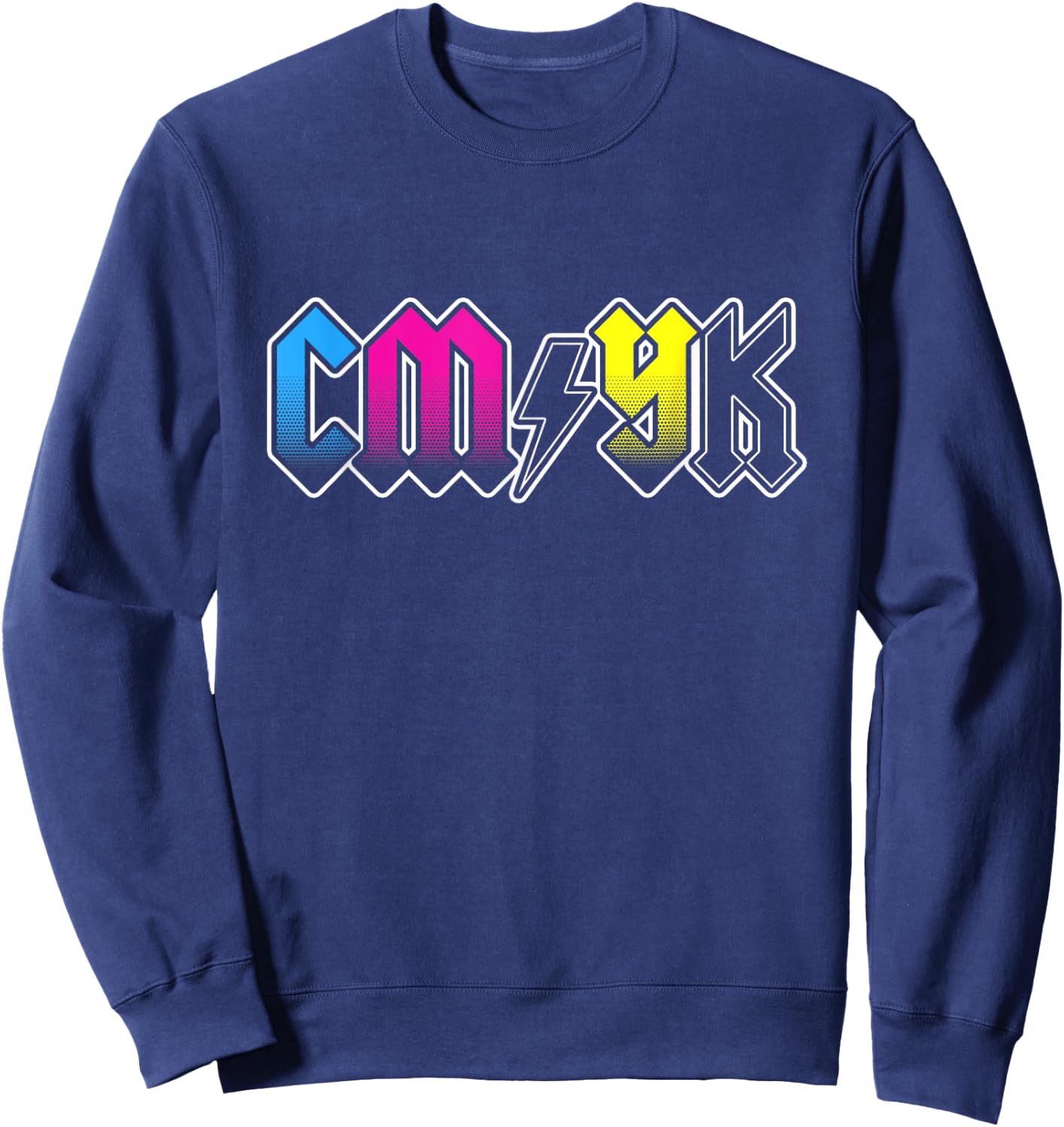 CMYK Rock Band - Graphic Designer Gift Sweatshirt - Sweatshirt | Navy
