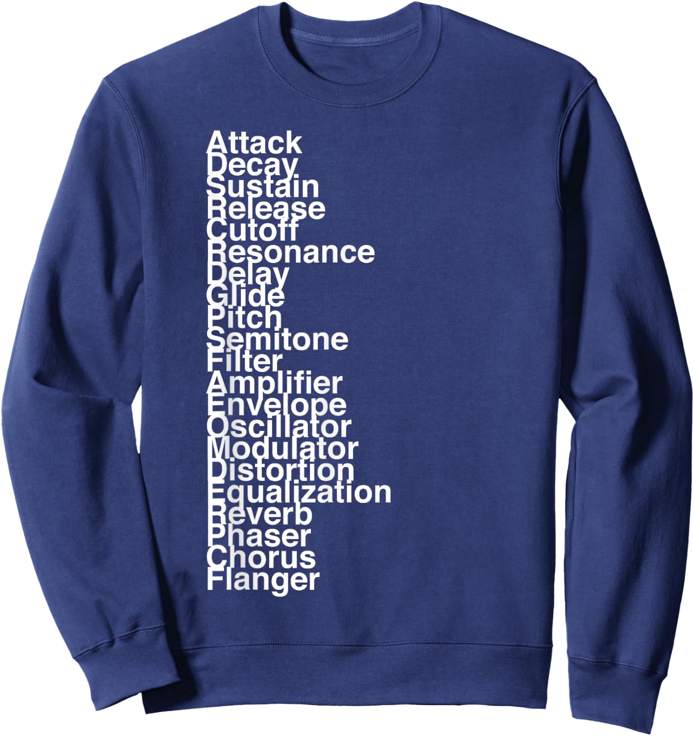 Synth Terms Sweatshirt - Sweatshirt | Navy