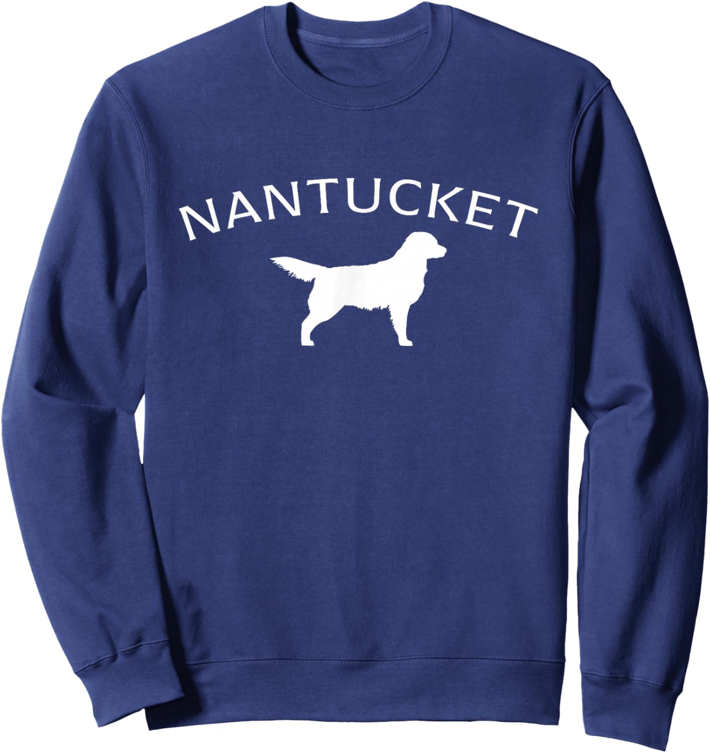 Nantucket Dog White Sweatshirt - Sweatshirt | Navy