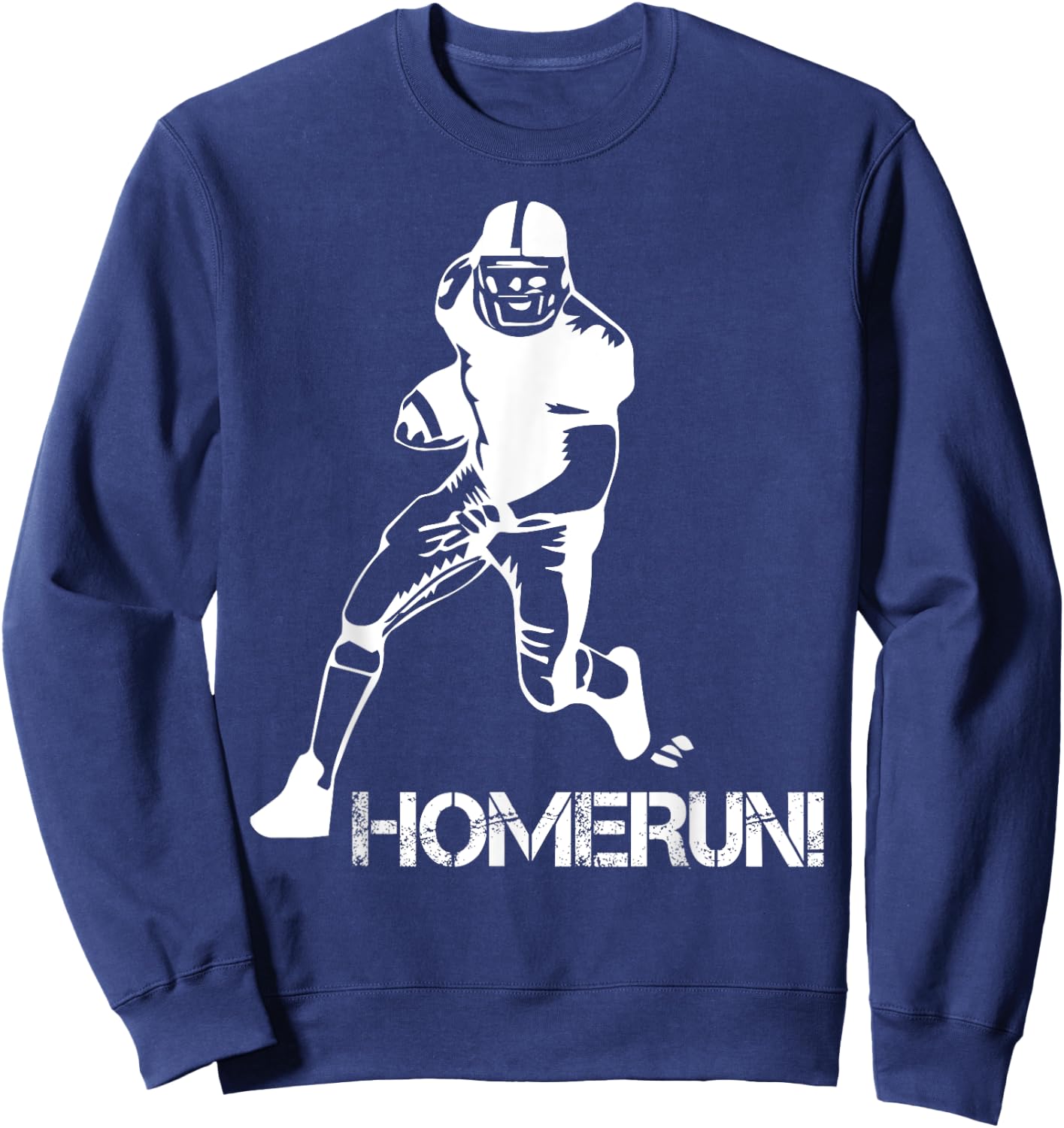 Homerun Football Funny Football Baseball Mix Up Humor Sweatshirt - Sweatshirt | Navy