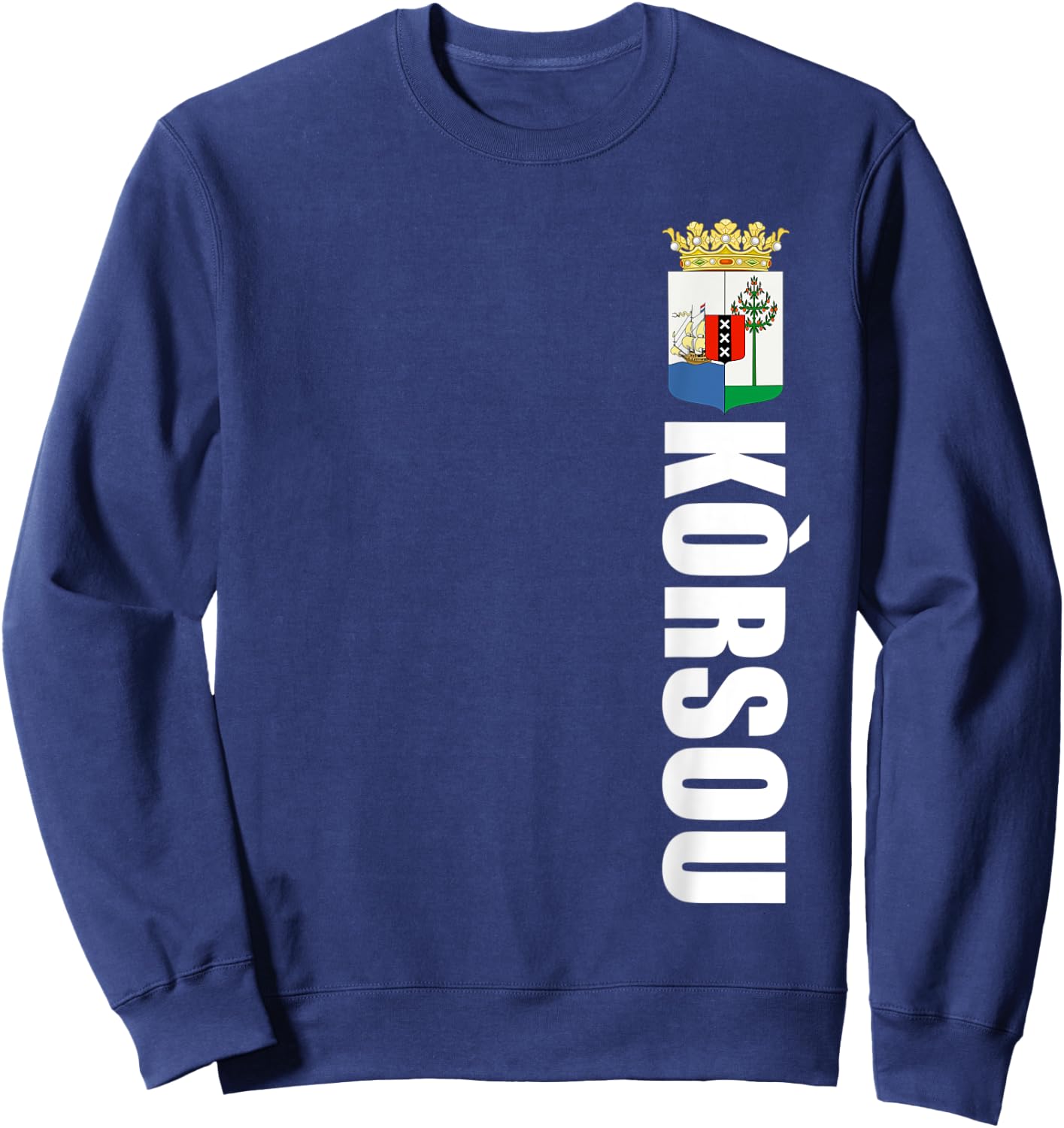 Korsou Soccer Gift Cuacaoan Futbol Country Of Curacao Sweatshirt - Sweatshirt | Navy