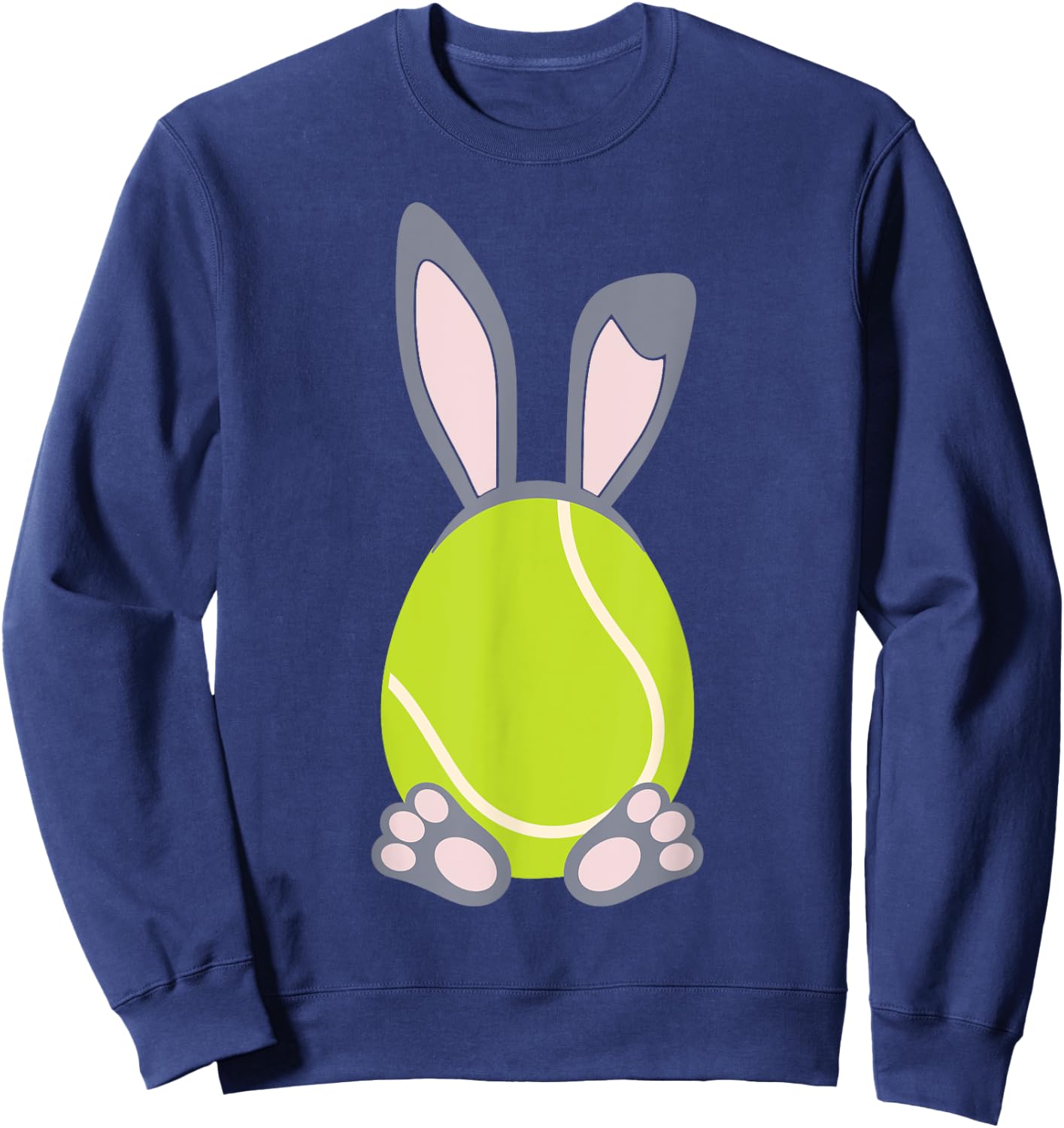Tennis Easter Egg Rabbit Bunny - Tennis Shirt Sweatshirt - Sweatshirt | Navy