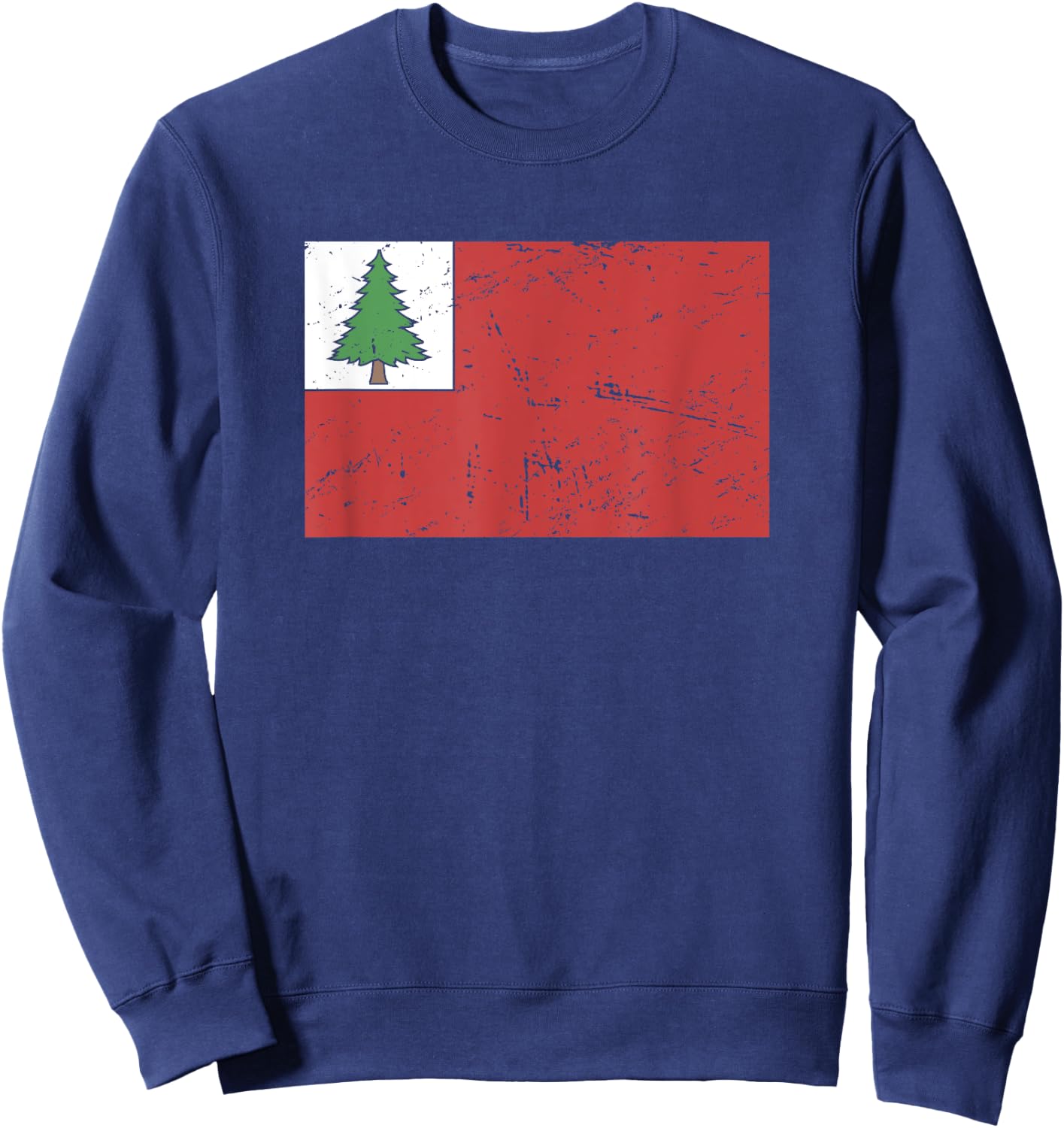 Flag Of New England 1776 American Revolutionary War Sweatshirt - Sweatshirt | Navy