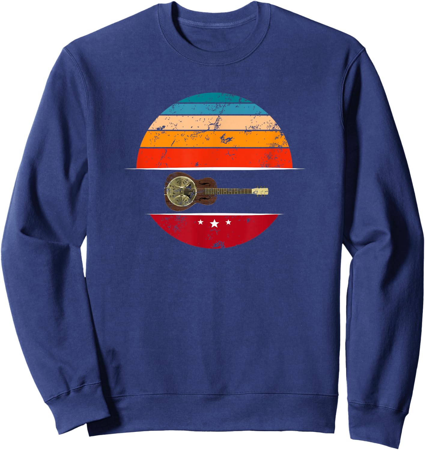 Vintage Dobro - Cool Guitar T Shirt Sweatshirt - Sweatshirt | Navy