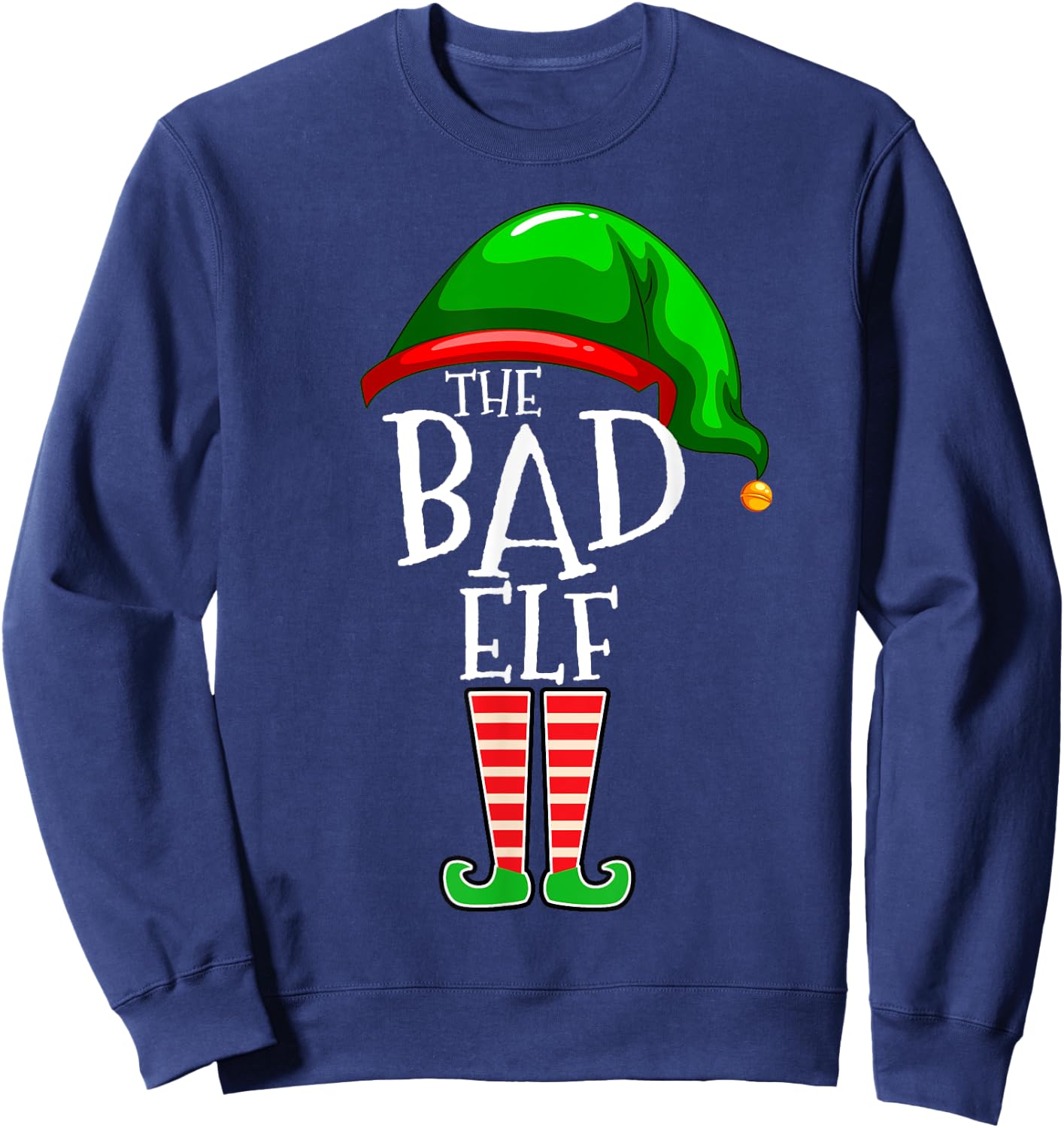 The Bad Elf Group Matching Family Christmas Gift Outfit Set Sweatshirt - Sweatshirt | Navy